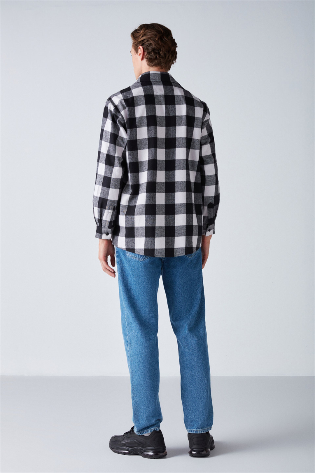 CULLEN Dokuma Oversize Fit Beyaz  Gömlek