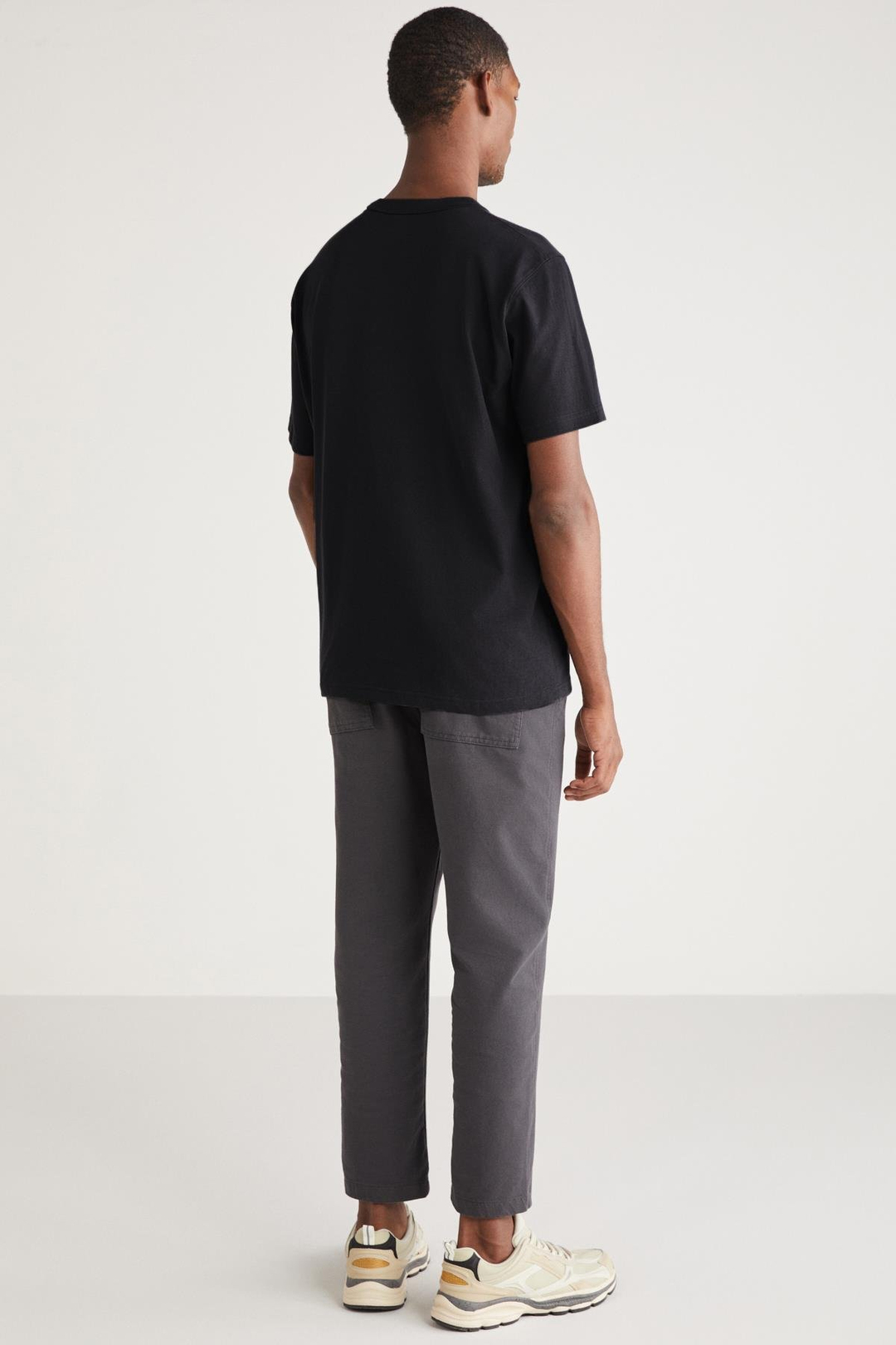 CURTİS Basic Relaxed Siyah Tekli T-Shirt