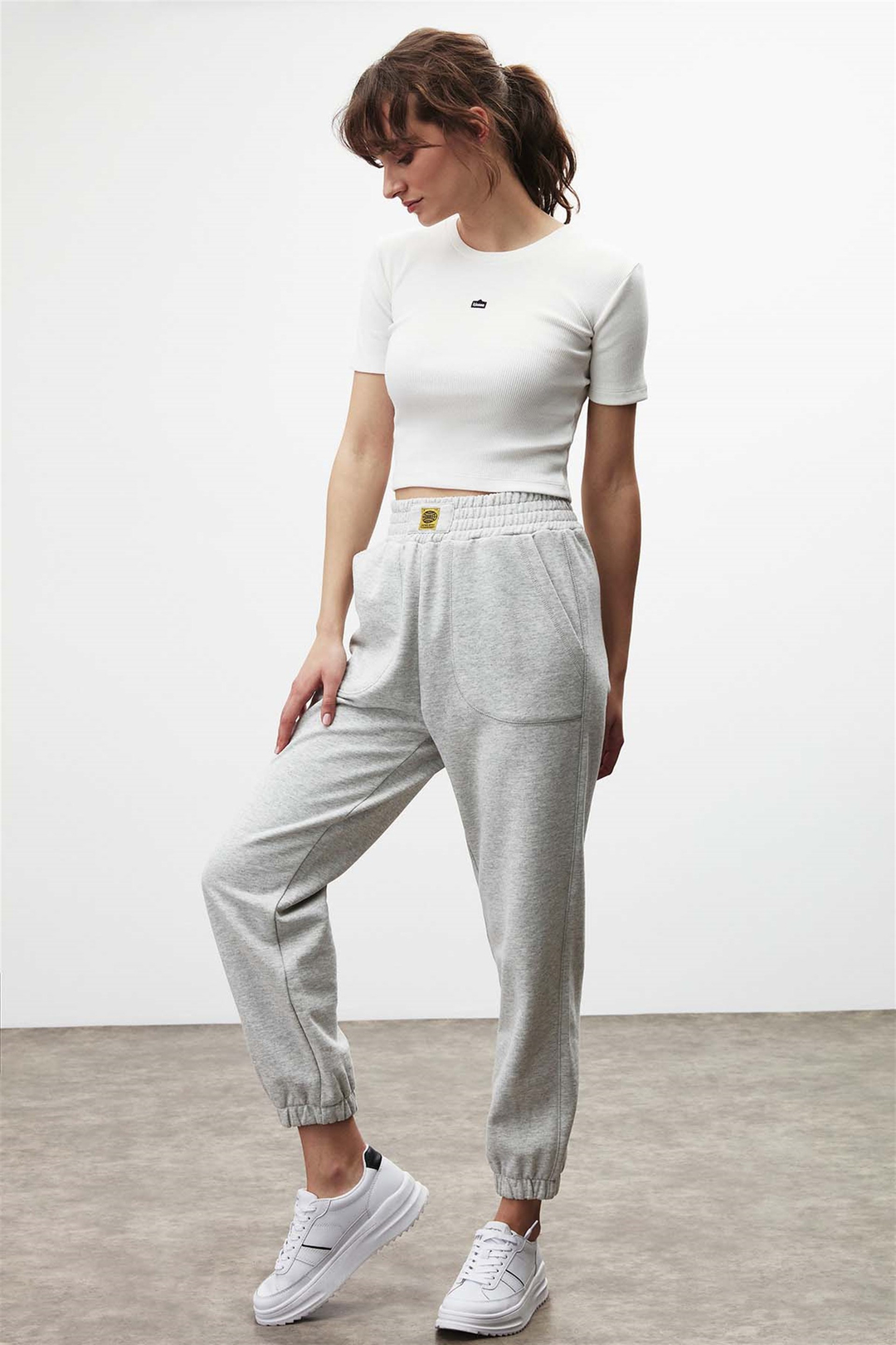 DAHLIA Örme Relaxed Fit Grimelanj  Eşofman Altı