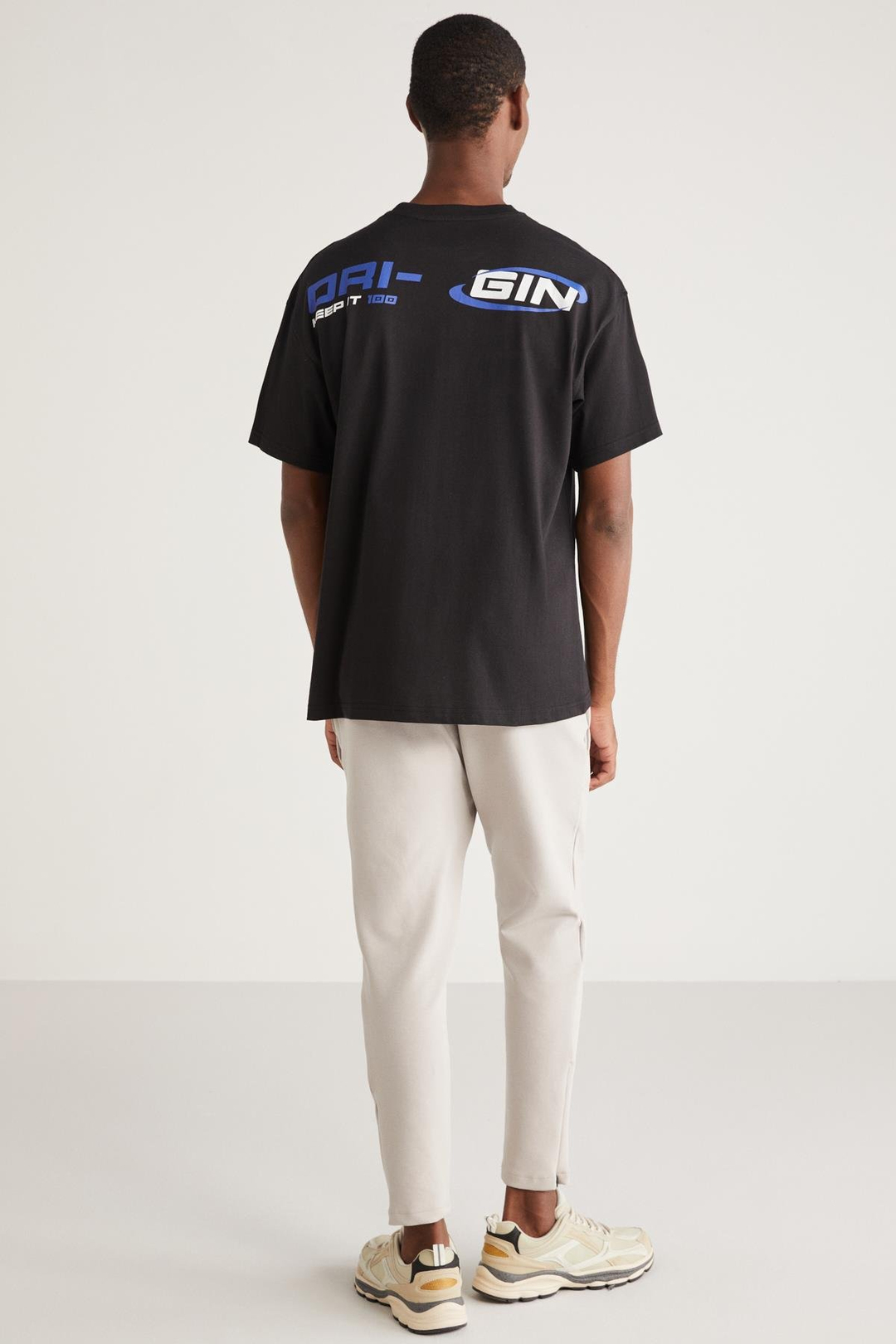 DALTON Basic Oversize Siyah Tekli T-Shirt