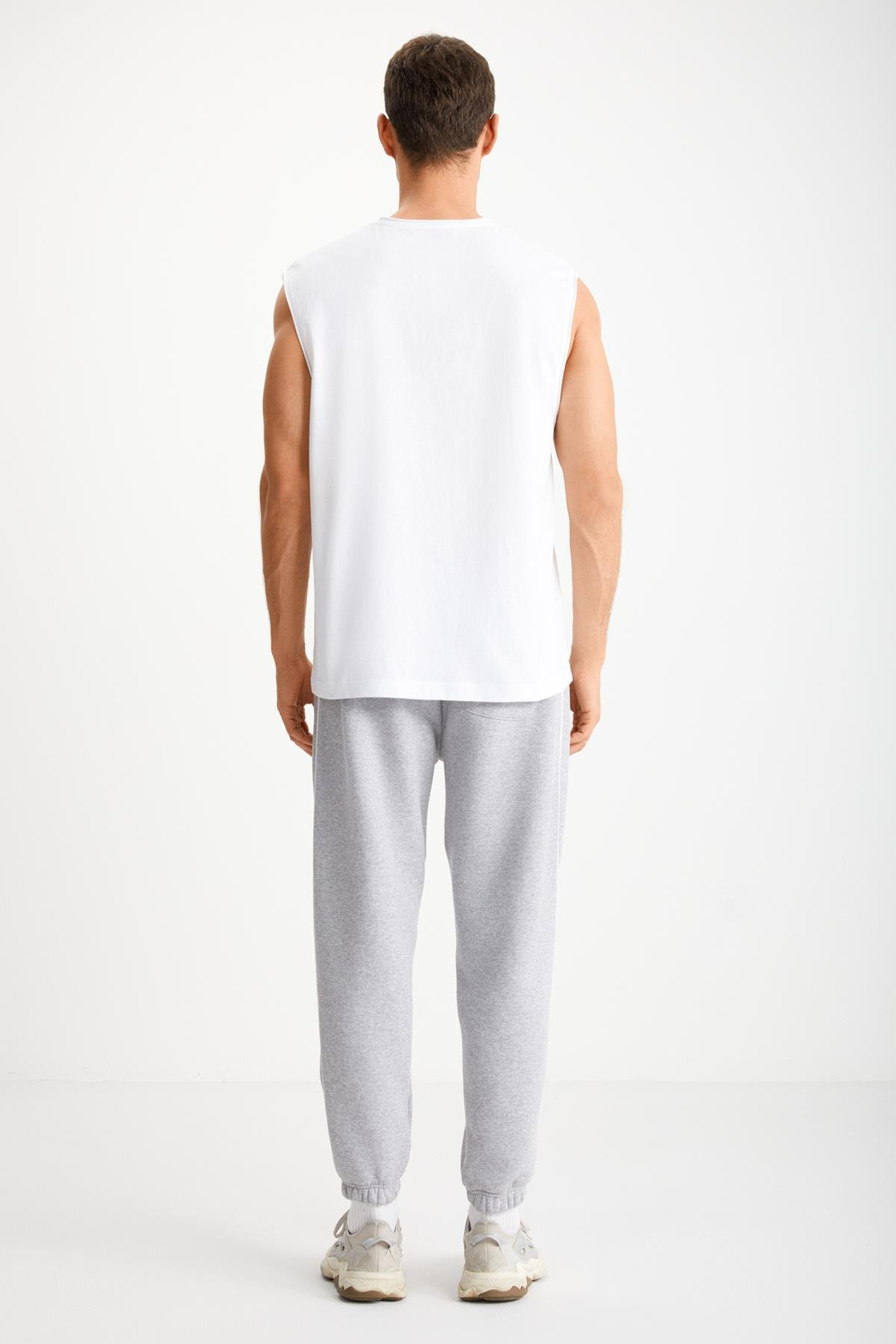 DANTE  Oversize Beyaz Tekli T-Shirt