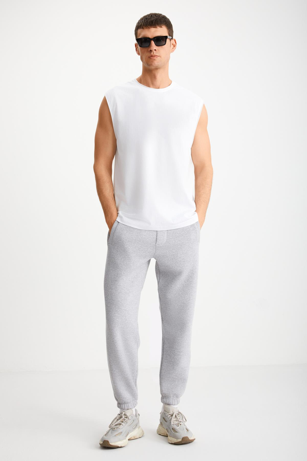 DANTE  Oversize Beyaz Tekli T-Shirt