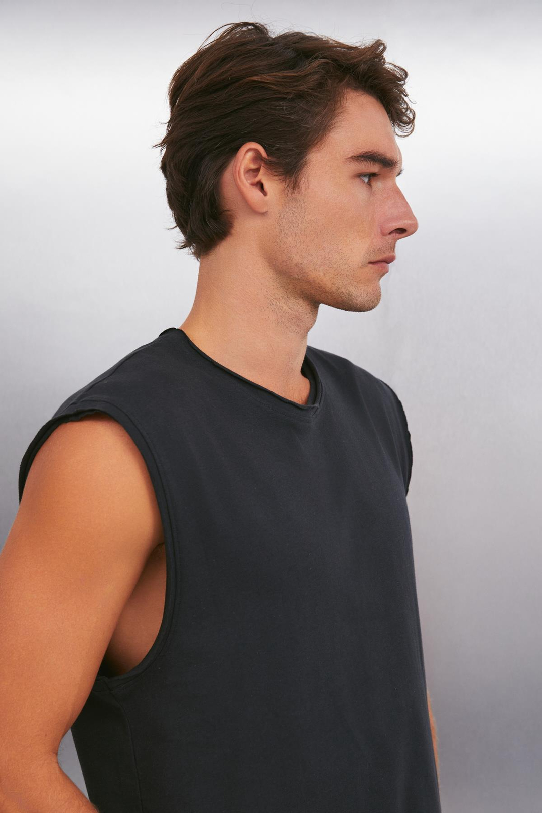 DANTE  Oversize Siyah Tekli T-Shirt