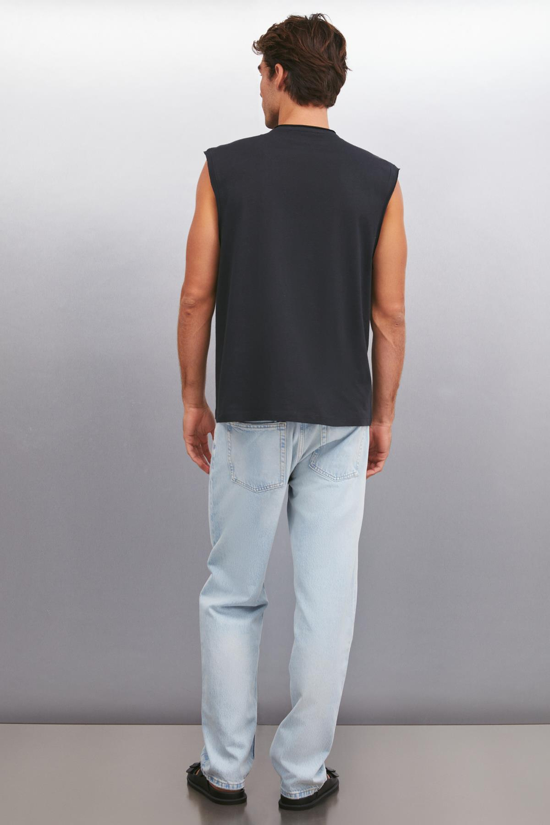 DANTE  Oversize Siyah Tekli T-Shirt
