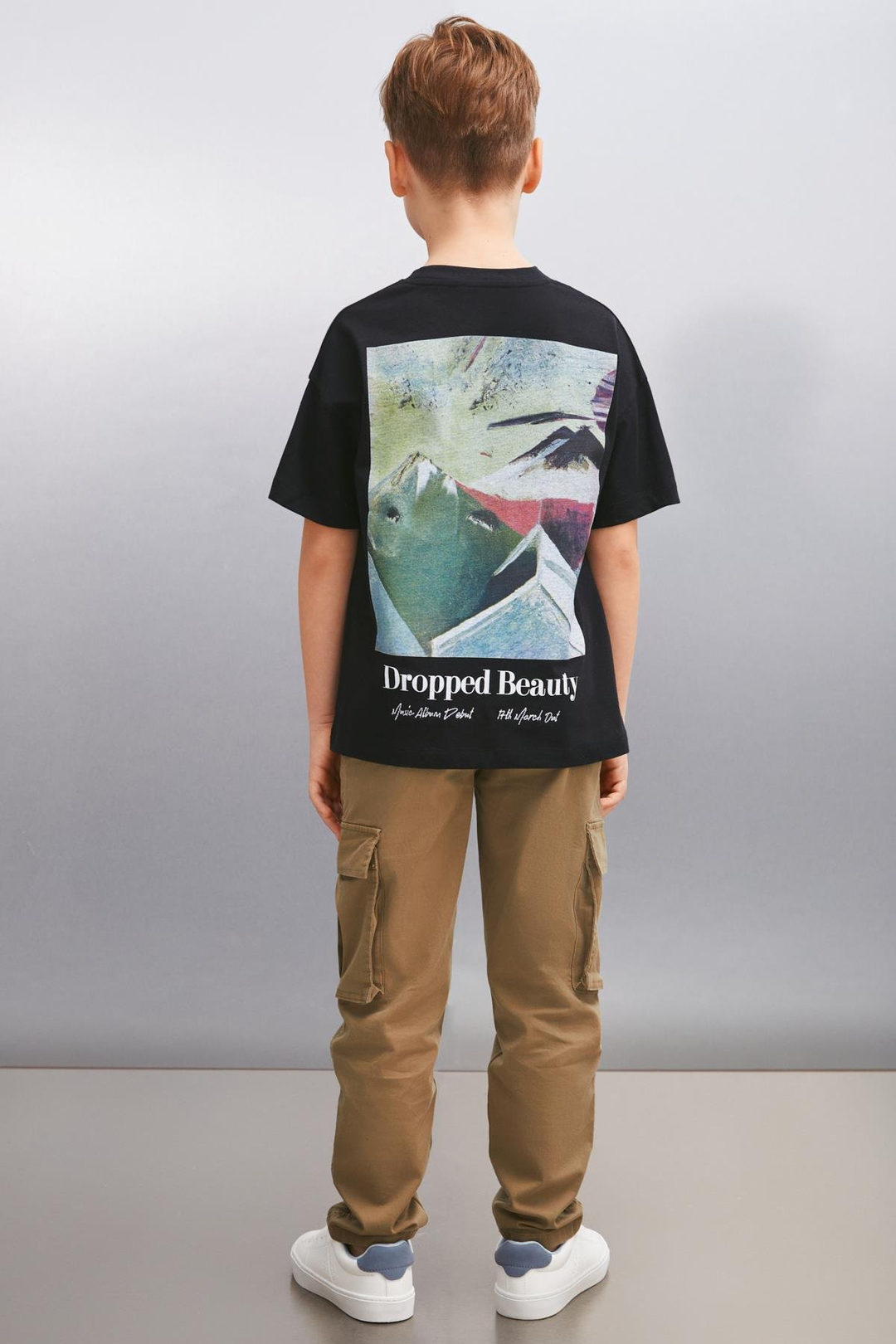 DARROW  Relaxed Siyah Tekli T-Shirt