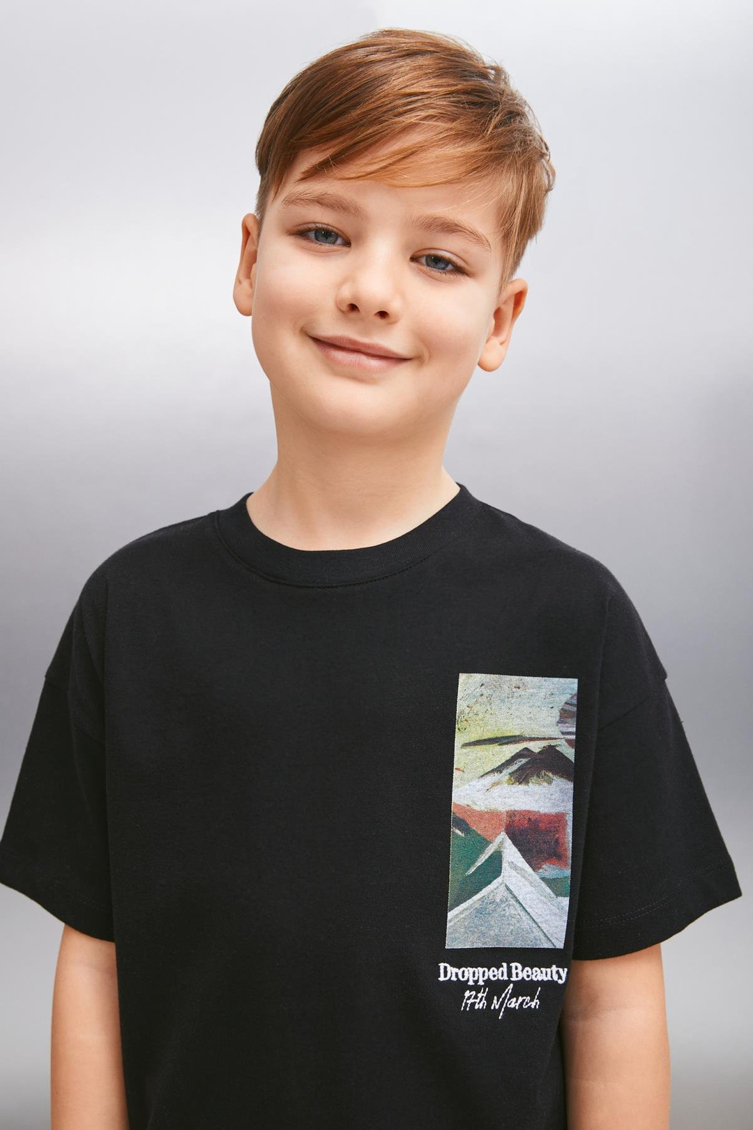 DARROW  Relaxed Siyah Tekli T-Shirt