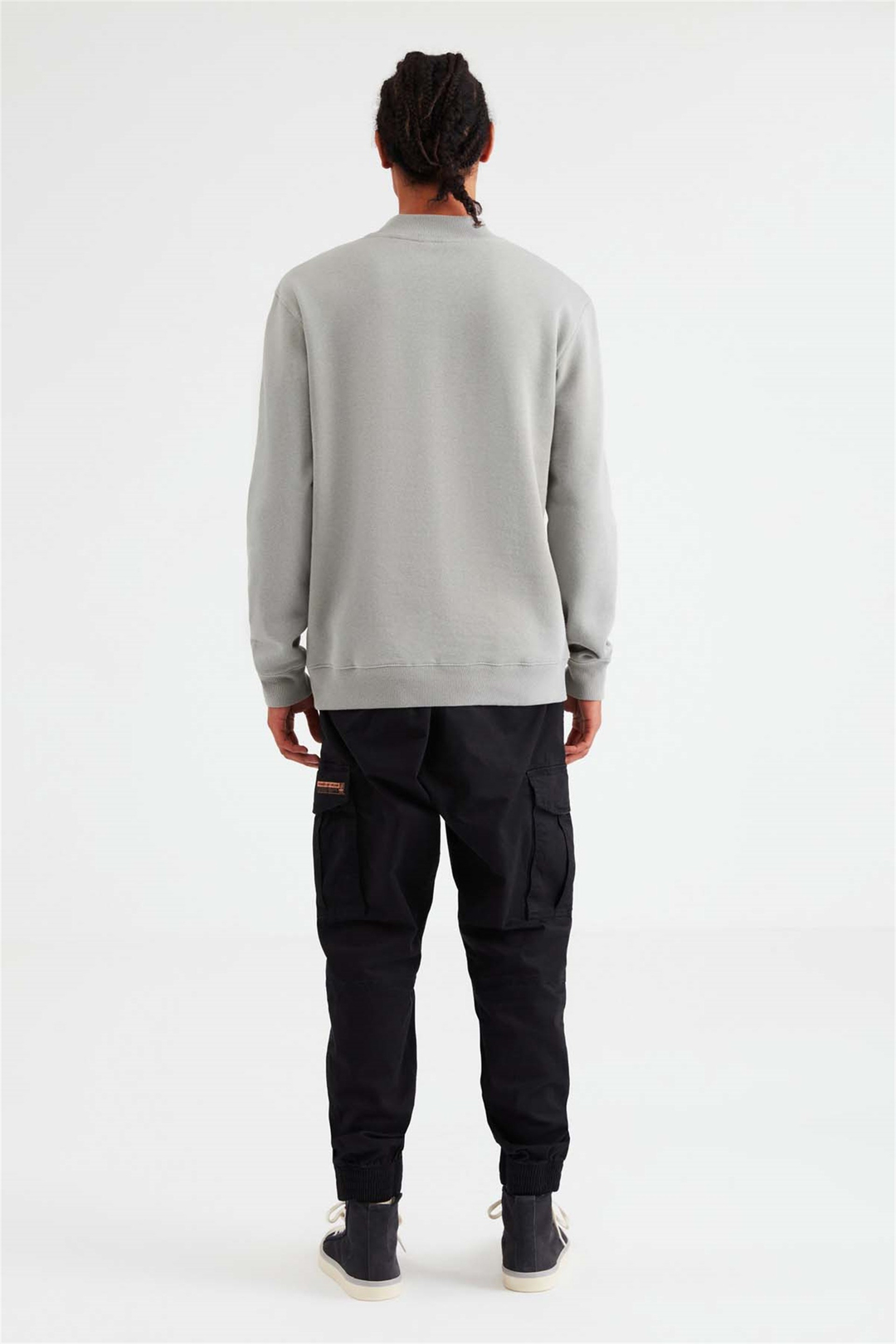 DIM Örme Comfort Fit Açık Gri  Sweatshirt