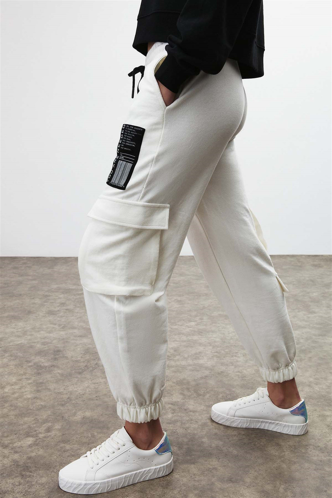 DIXIE Örme Jogger Beyaz  Pantolon