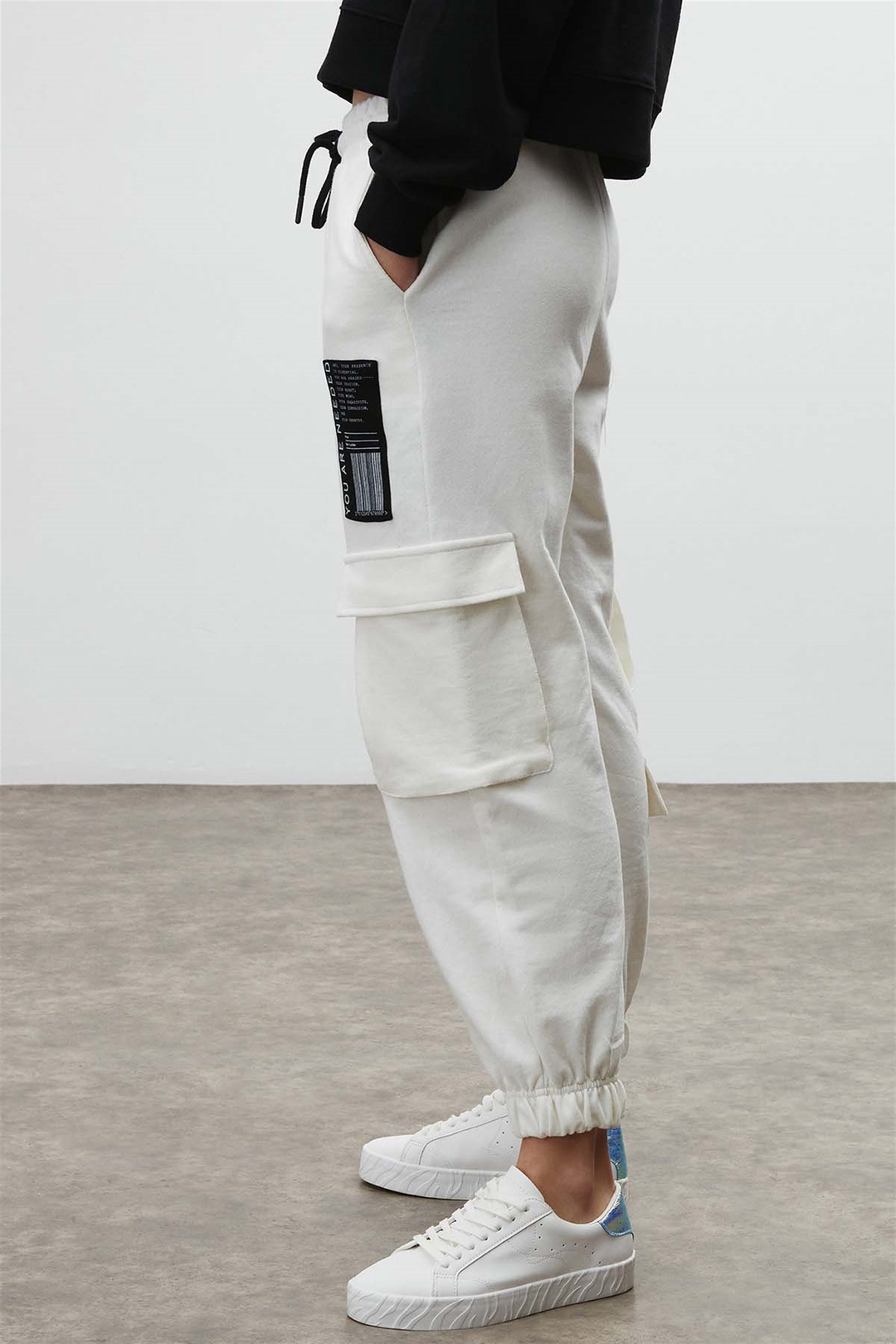 DIXIE Örme Jogger Beyaz  Pantolon