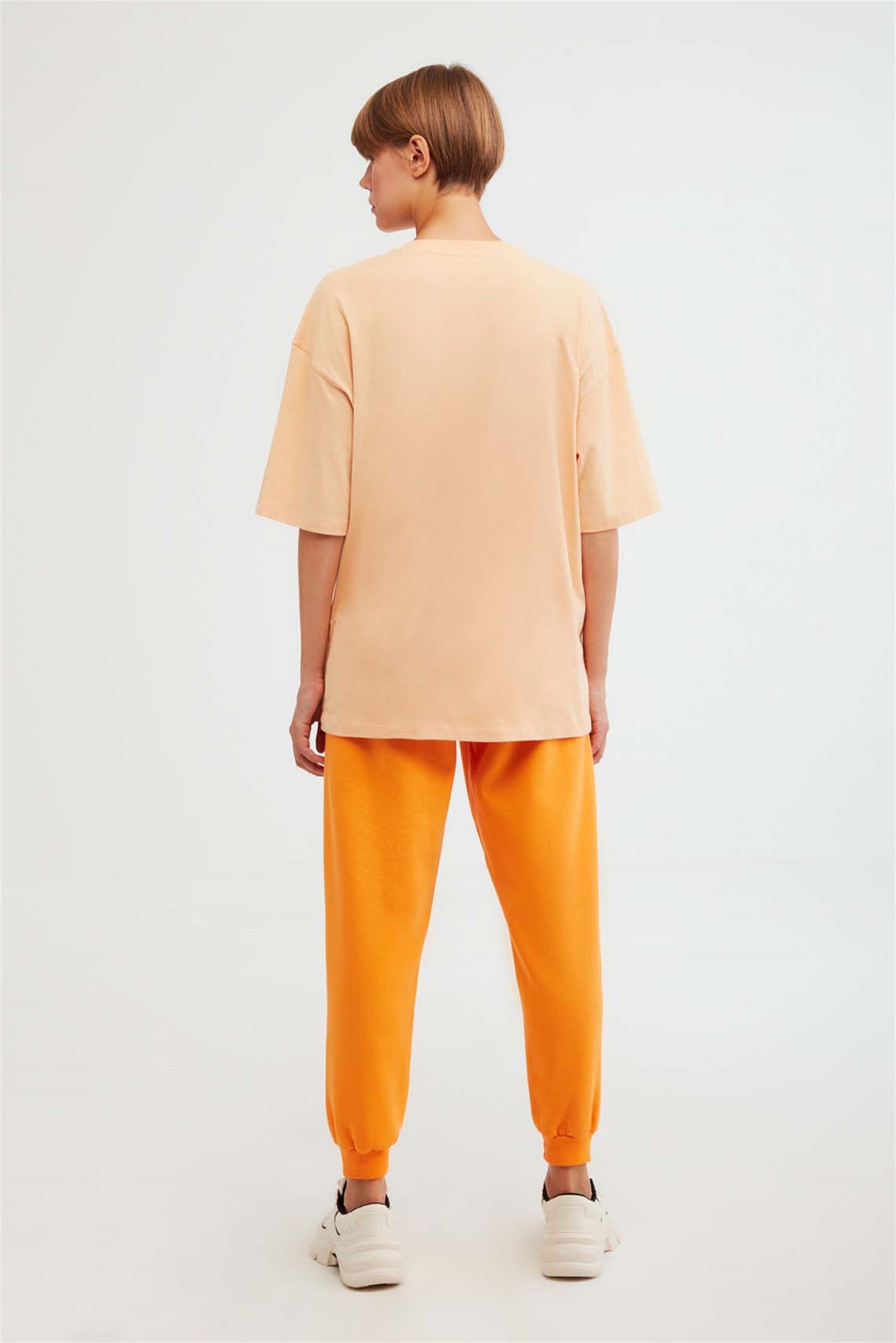 DRIFT Örme Oversize Turuncu  T-Shirt