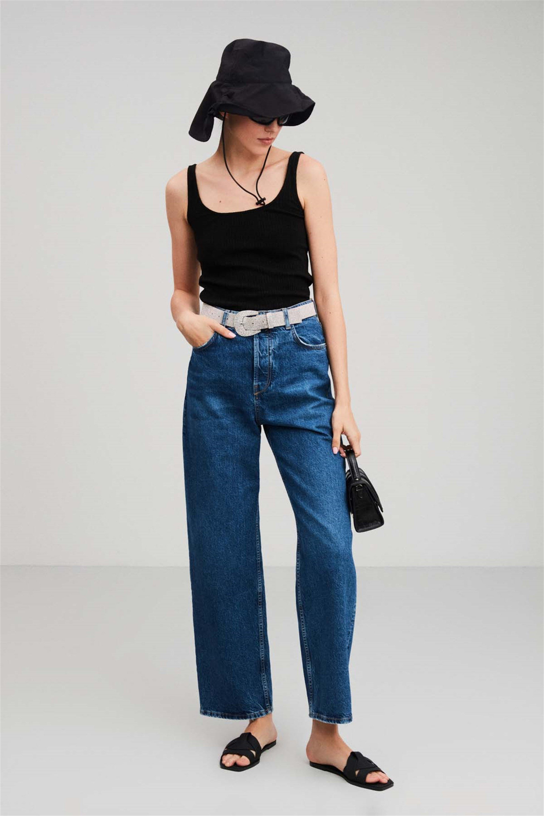 ELENA Örme Fitted Siyah  Atlet
