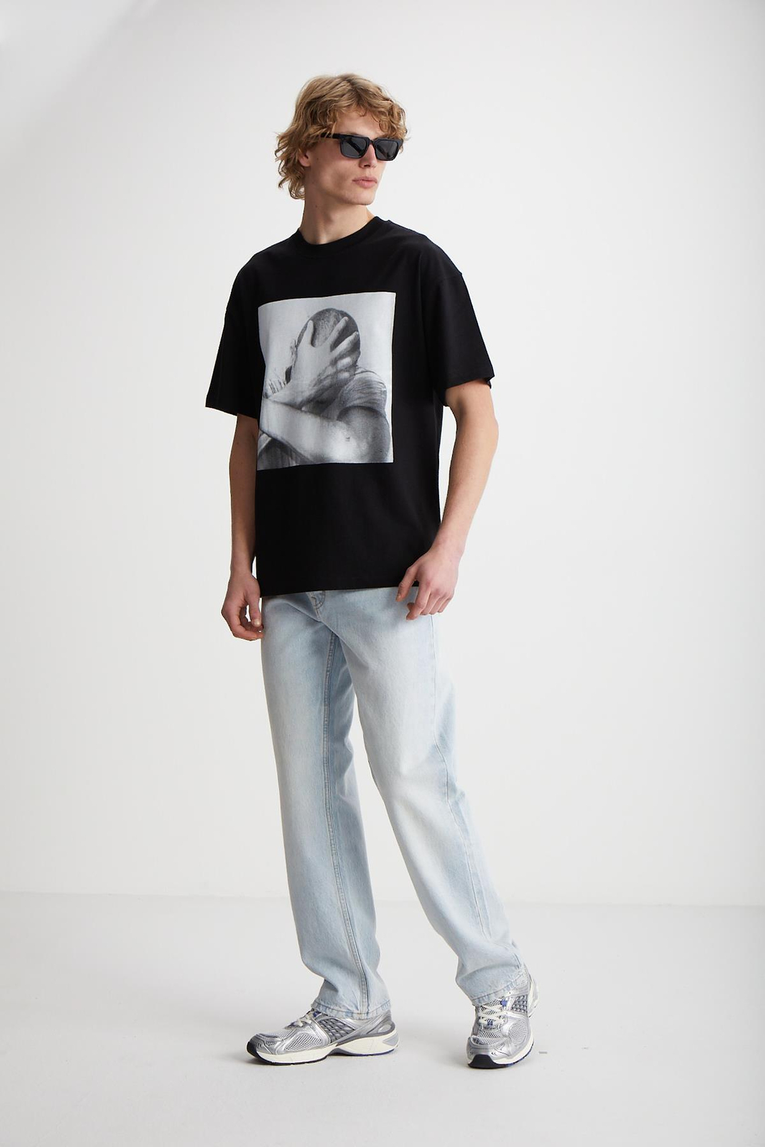 ELVIS  Oversize Siyah  T-Shirt