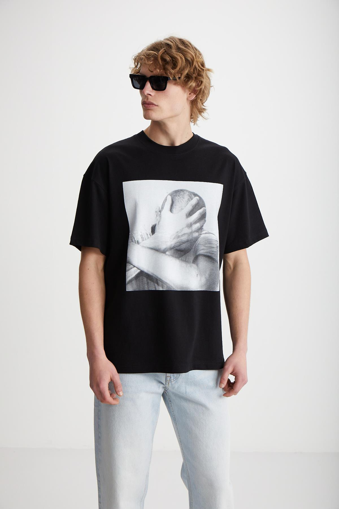 ELVIS  Oversize Siyah  T-Shirt