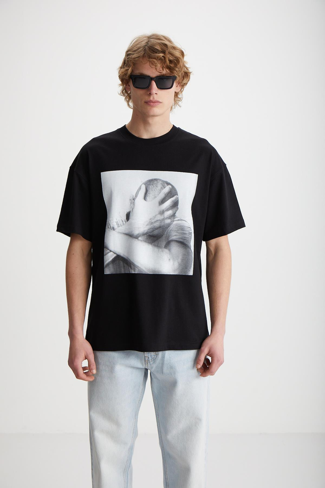 ELVIS  Oversize Siyah  T-Shirt