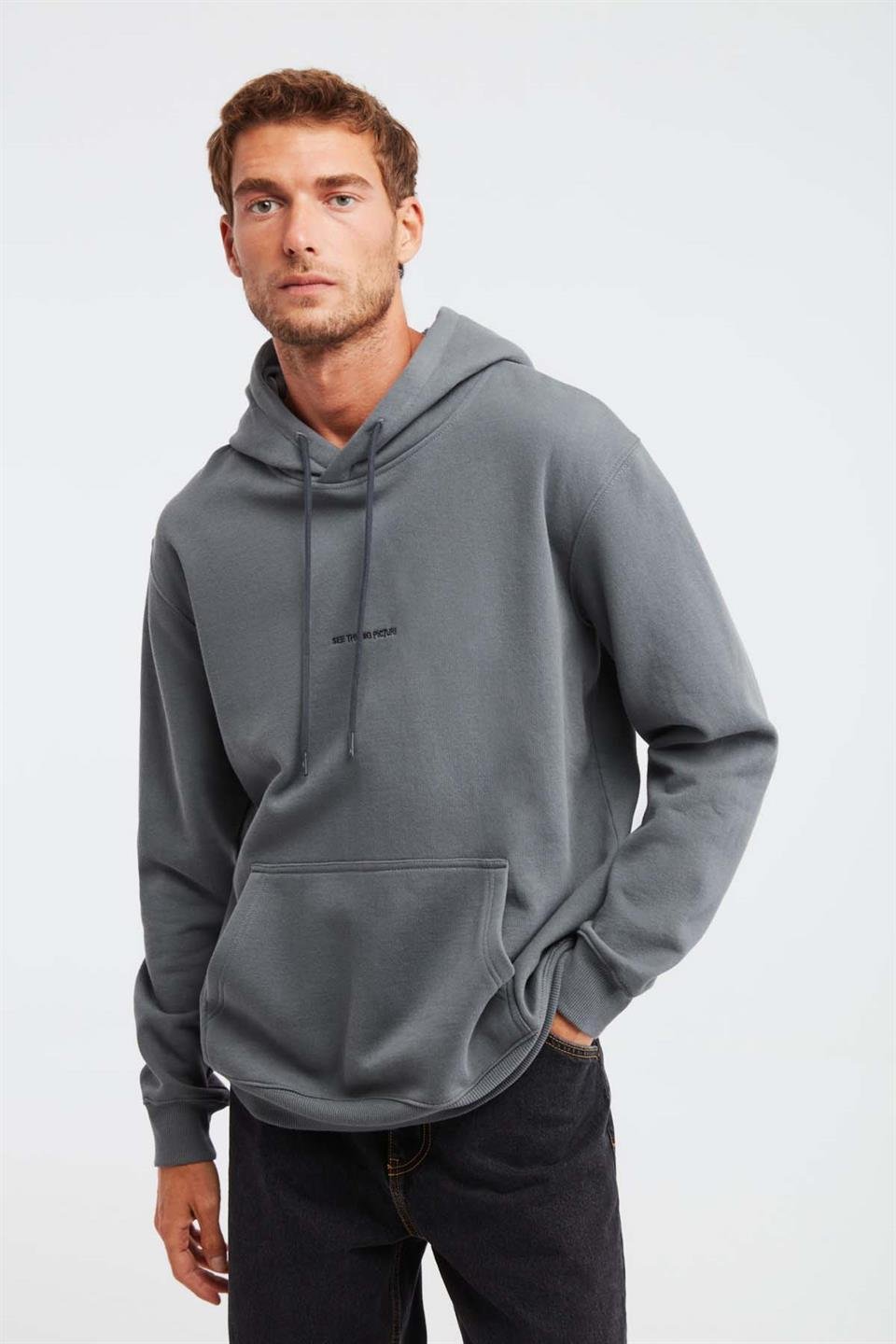 EPIC Örme Regular Açık Gri  Sweatshirt
