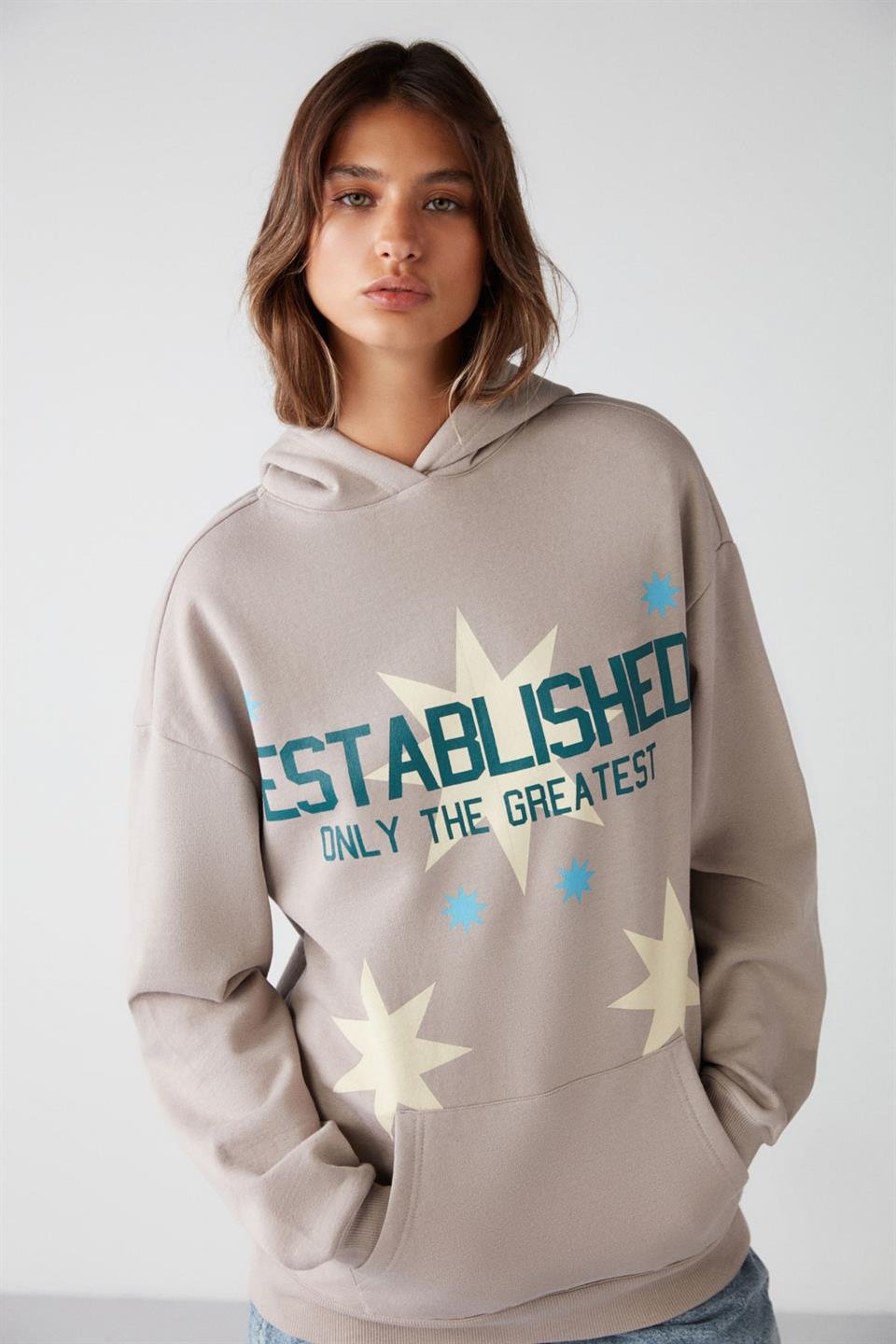 ESTABLISHED Örme Relaxed Vizon  Sweatshirt