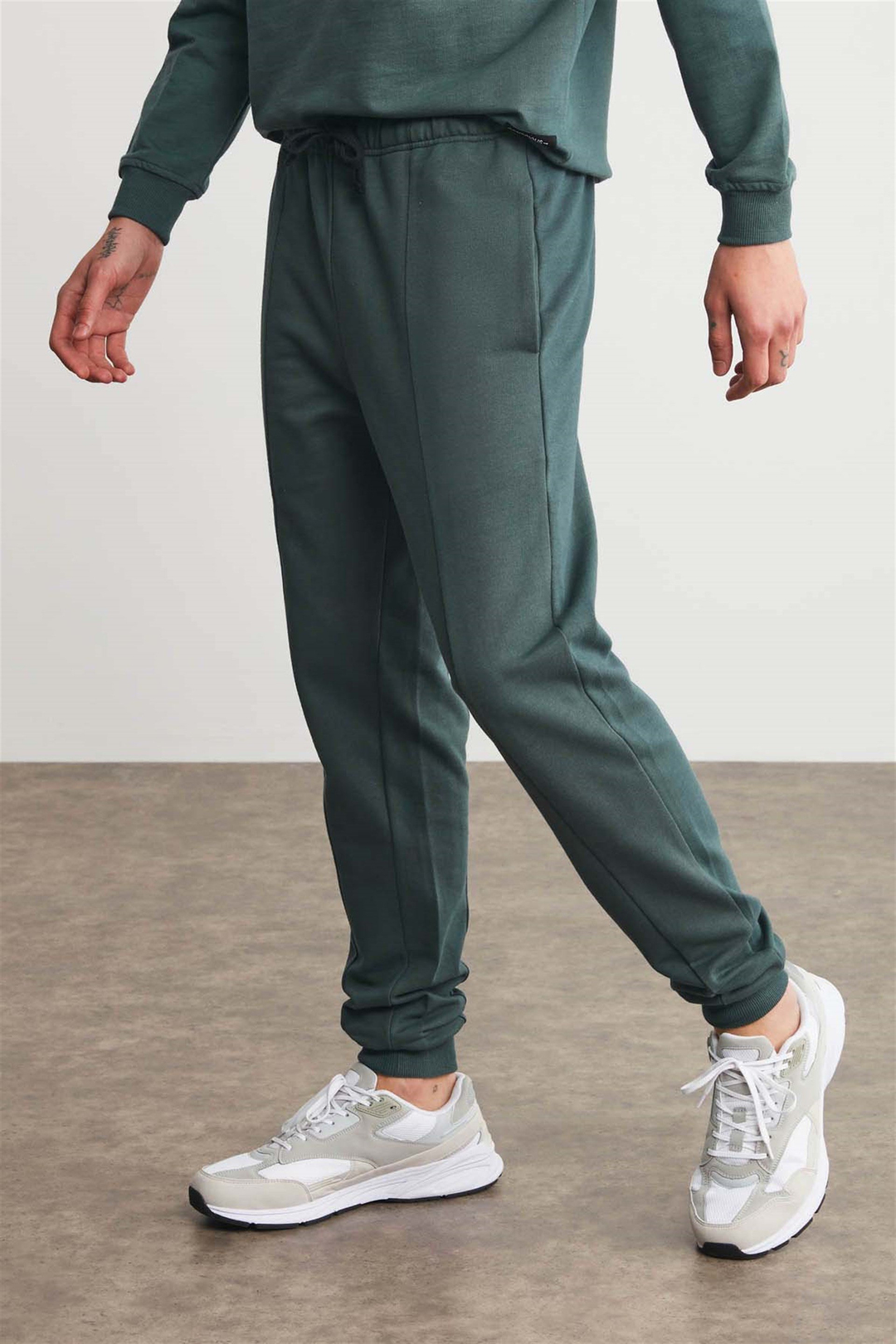 FABIAN Örme Comfort Fit Yeşil  Eşofman Altı