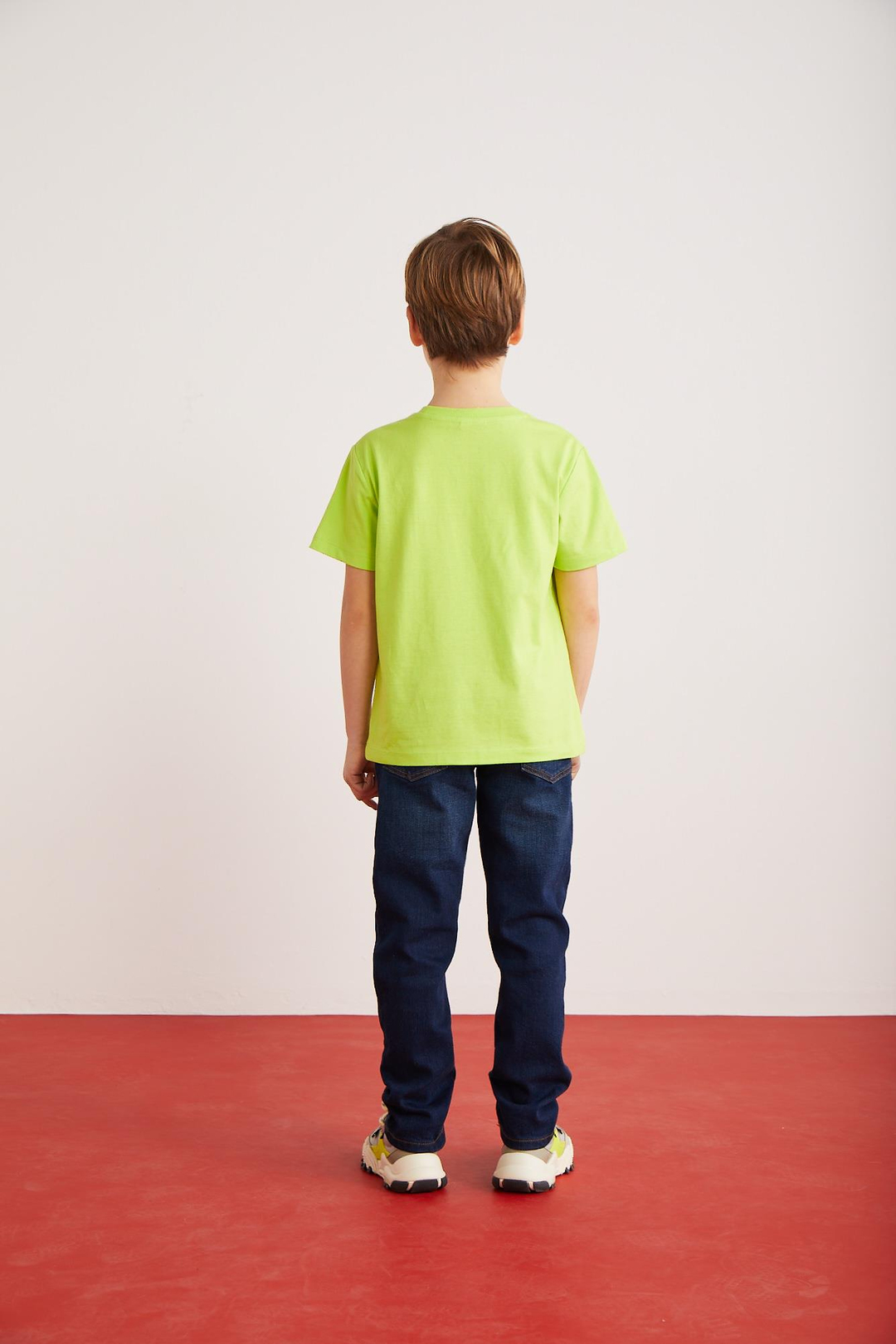 FAE  Relaxed Fıstık Yeşili - Siyah - Beyaz 3 T-Shirt