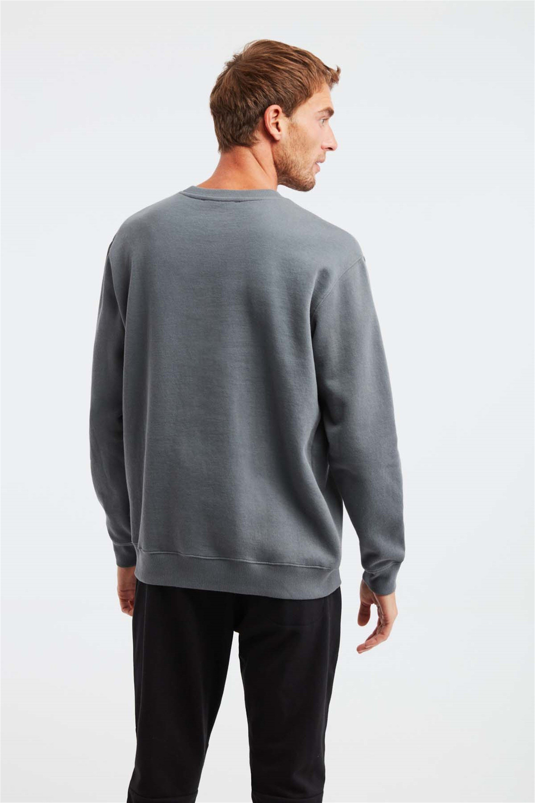 FAM Örme Comfort Fit Açık Gri  Sweatshirt