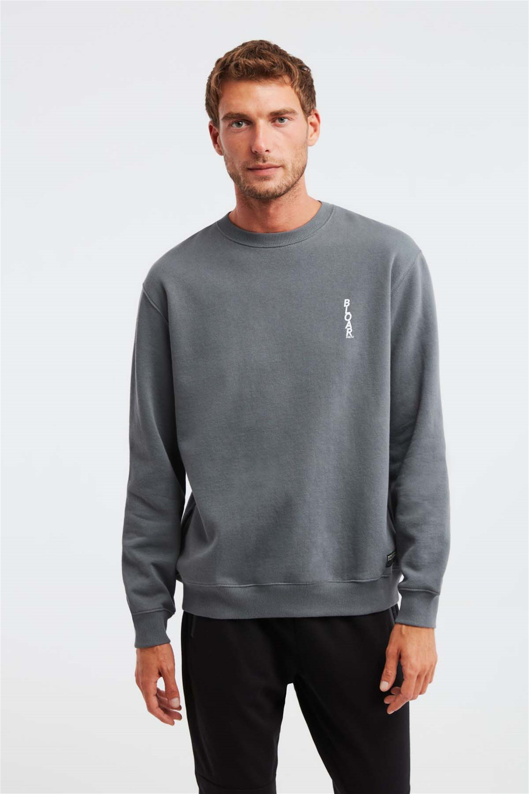 FAM Örme Comfort Fit Açık Gri  Sweatshirt