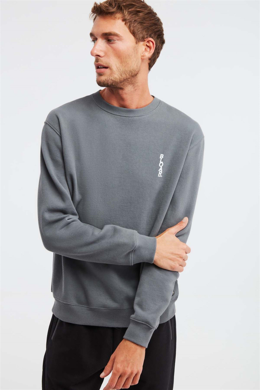 FAM Örme Comfort Fit Açık Gri  Sweatshirt