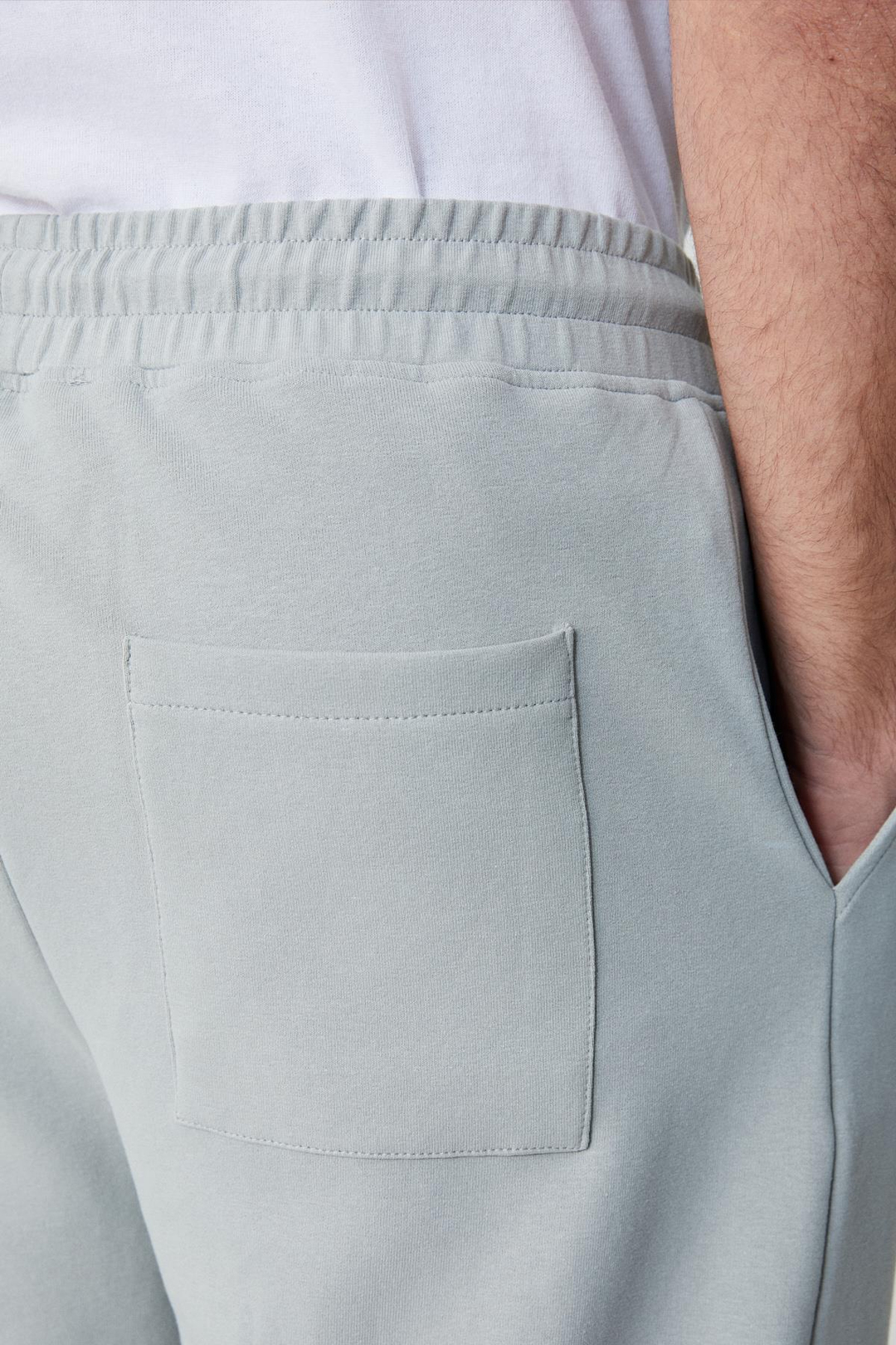 FAUST Erkek Dik Yaka Oversize Uzun Kol Fermuarlı Beli Lastikli Gri Eşofman Takımı