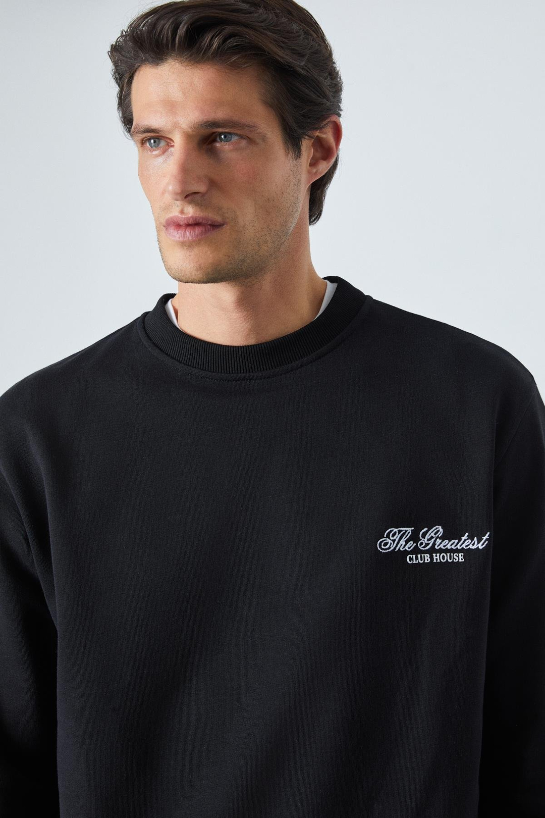 FEDERER Erkek Uzun Kollu Regular Bisiklet Yaka Siyah Alt-Üst Takım