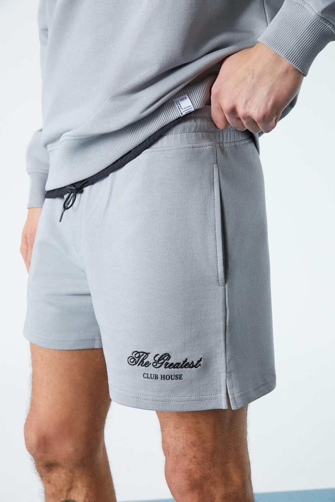 FEDERER Erkek Uzun Kollu Regular Bisiklet Yaka Gri Alt-Üst Takım