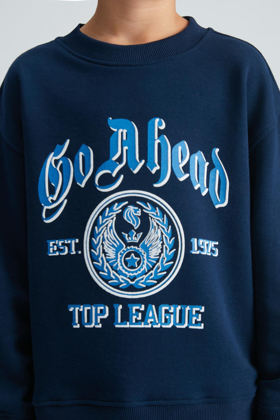 FERNEY Erkek Çocuk Pamuk-Polyester Navy Sweatshirt