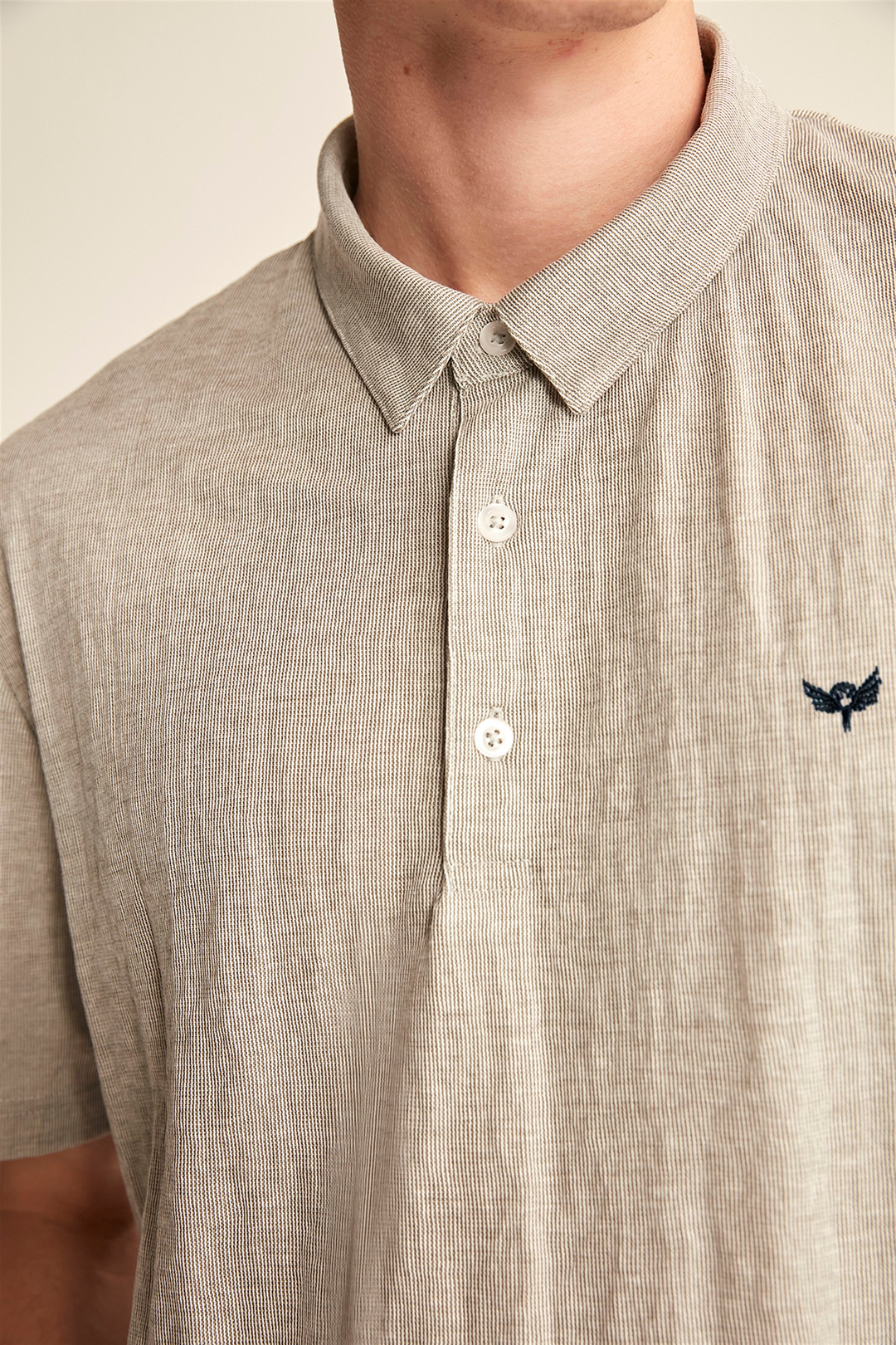 FINLEY Erkek Koyu Gri  Polo Yaka Oversize Polo Yaka T-shirt