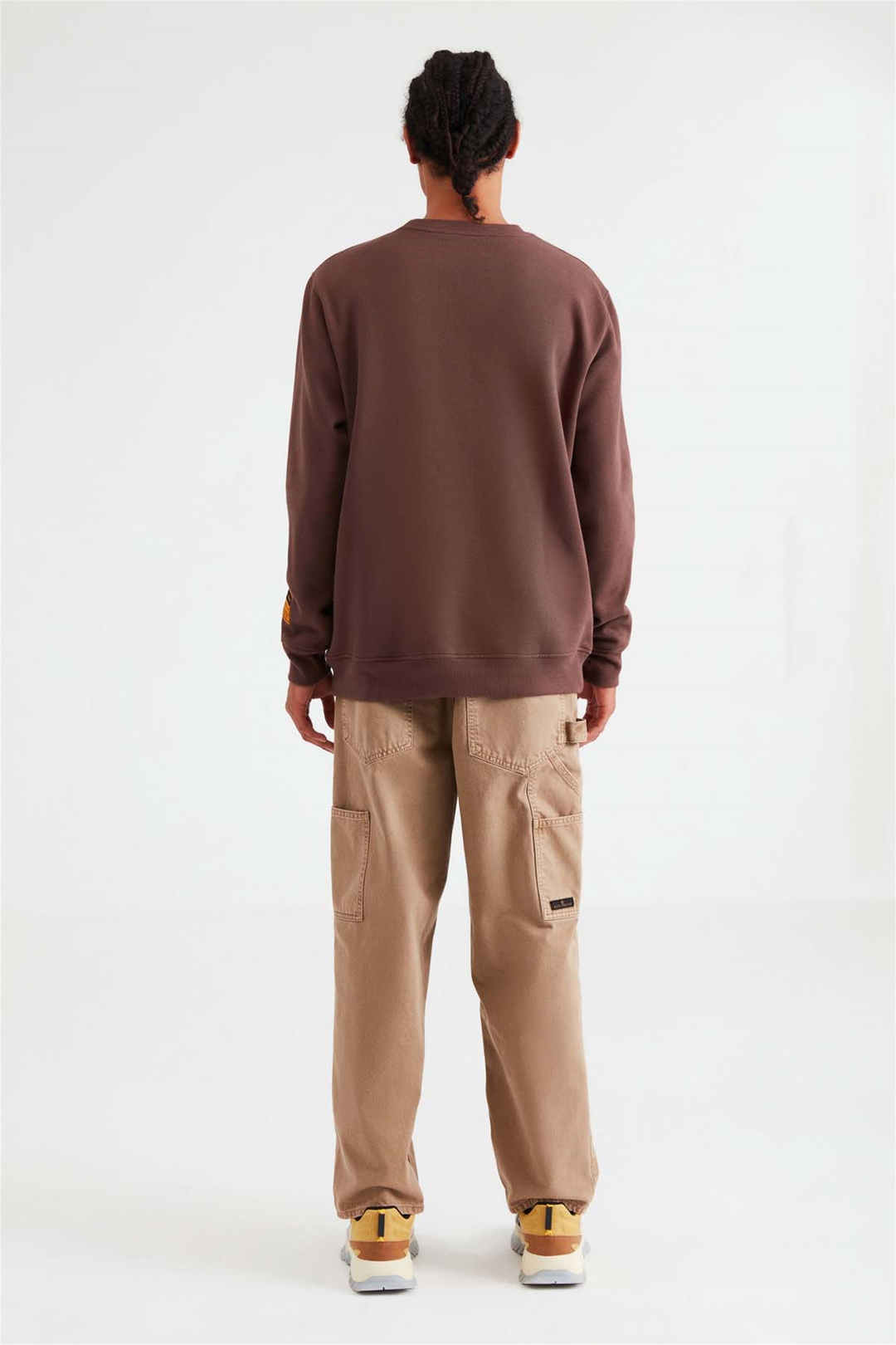 FOMO Örme Comfort Fit Kiremit Rengi  Sweatshirt