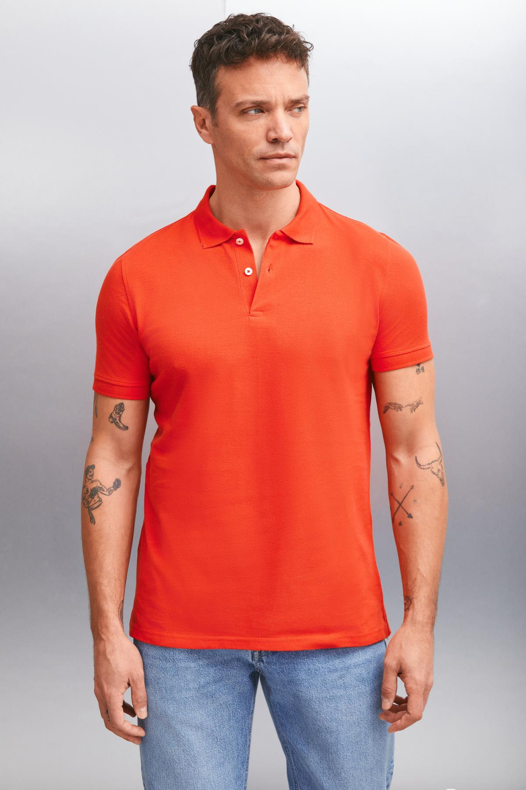 FORET  Regular Kırmızı Tekli Polo Yaka T-shirt