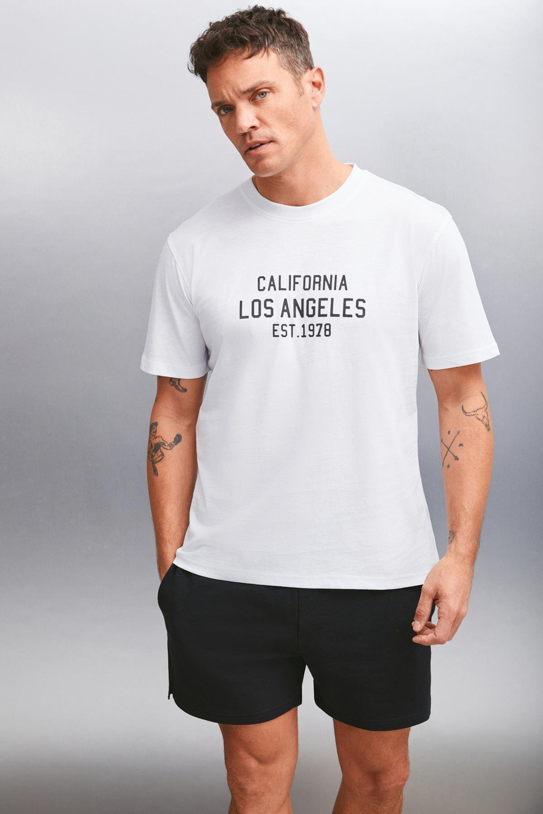 FORREST Basic Regular Bej-Syh-Byz 3'lü T-Shirt