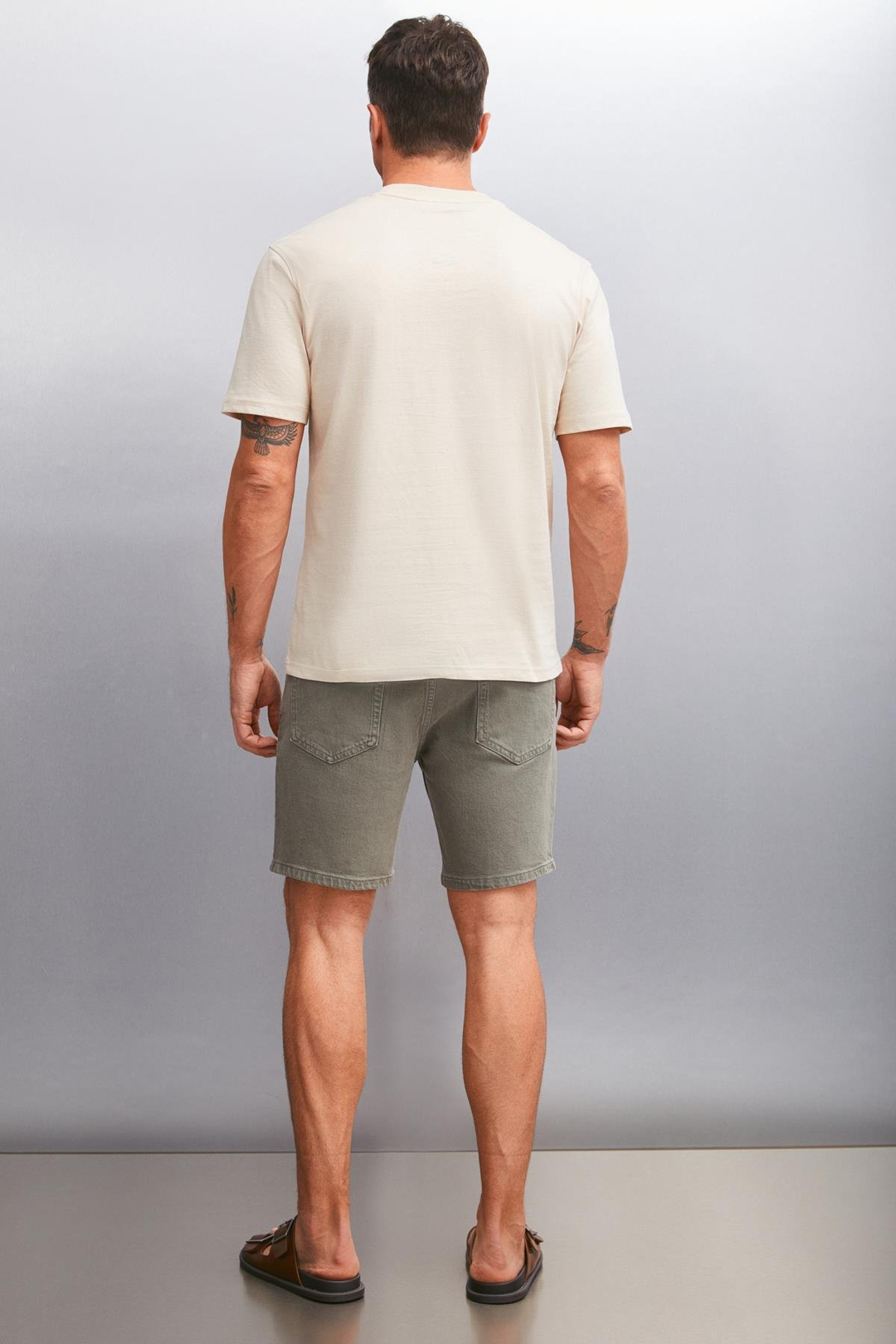FORREST Basic Regular Bej-Syh-Byz 3'lü T-Shirt