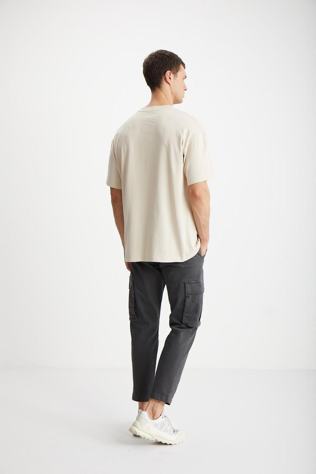 FRANK  Oversize Bej  T-Shirt