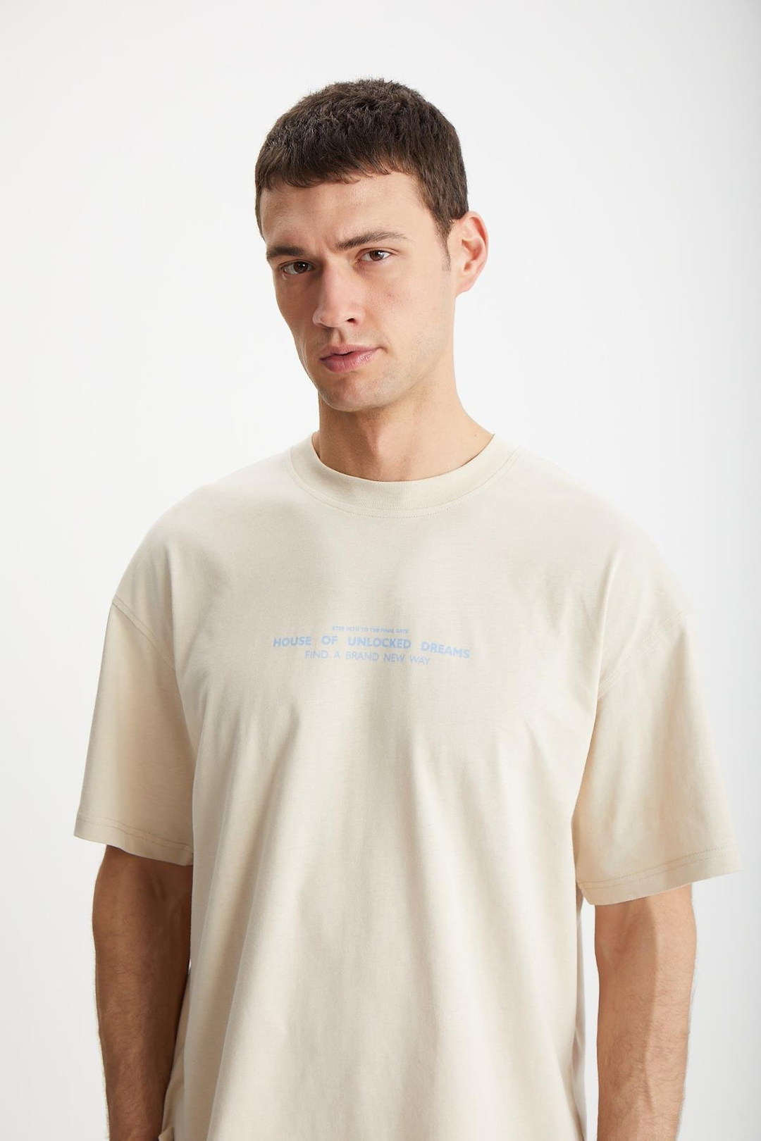 FRANK  Oversize Bej  T-Shirt