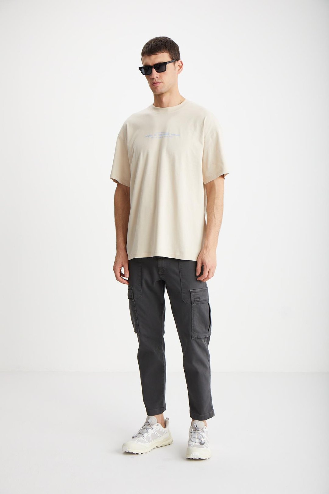 FRANK  Oversize Bej  T-Shirt