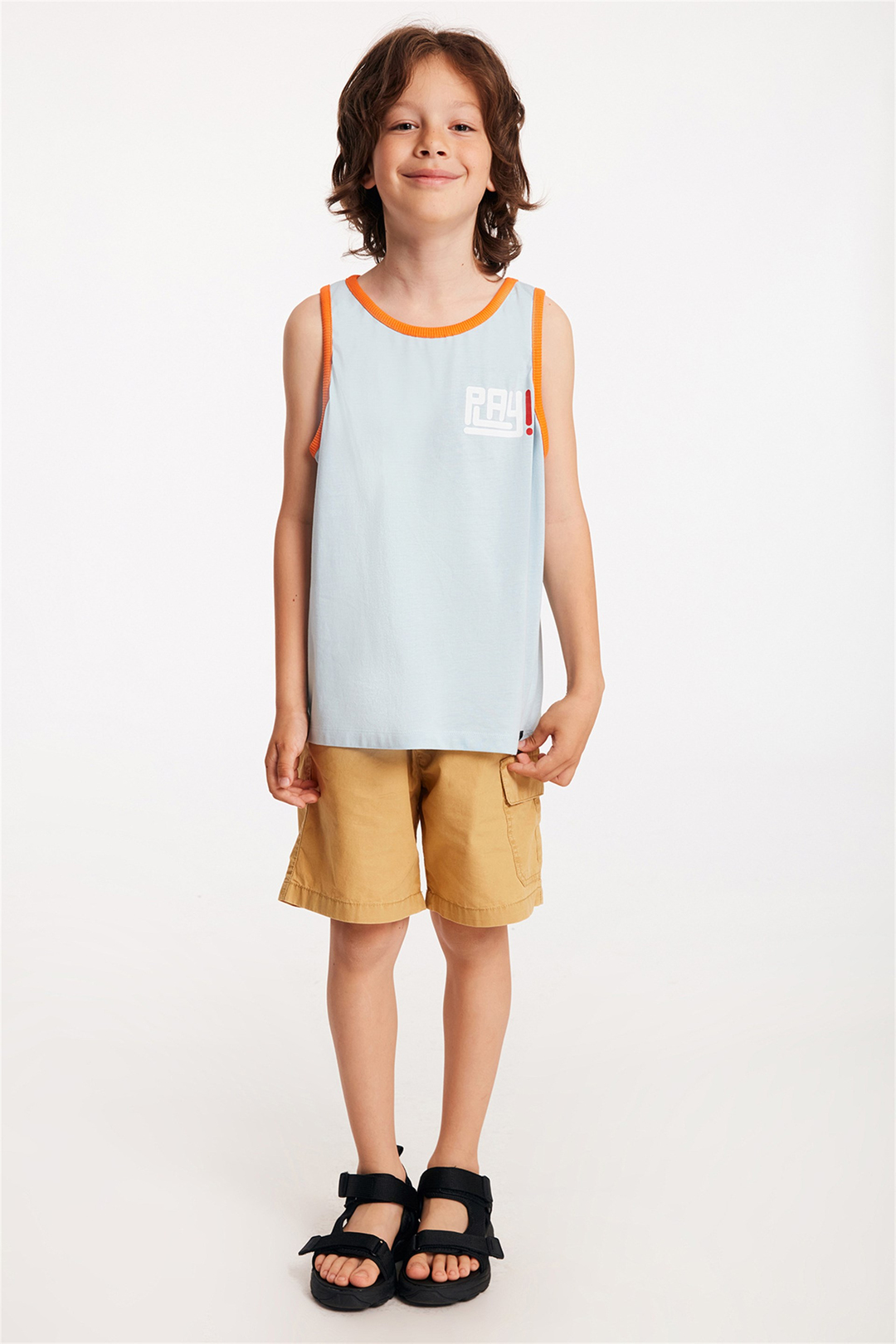GAME Çocuk Mint Yeşili Baskılı Yuvarlak Yaka Comfort Fit T-Shirt