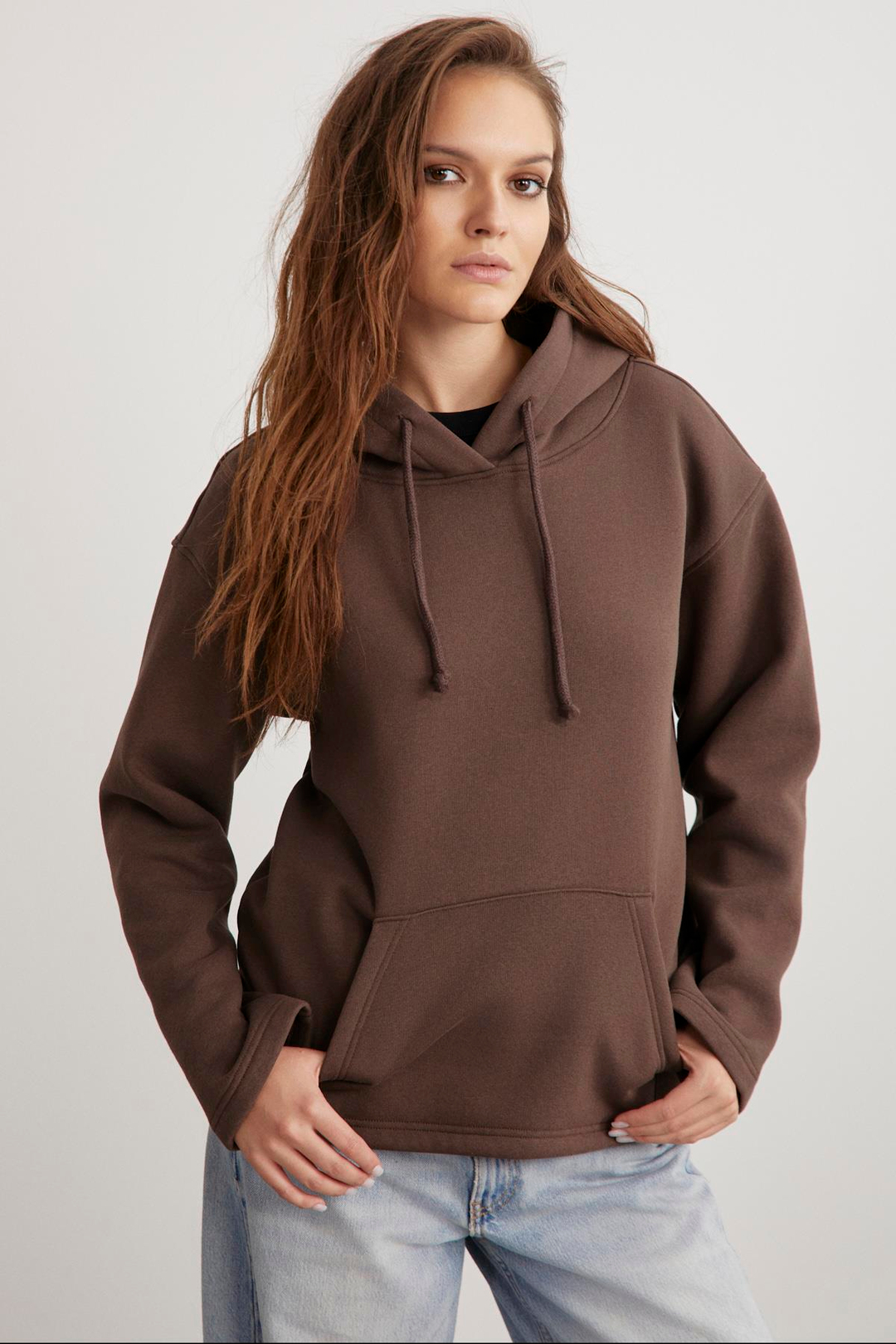 GAYLE  Oversize Acı Kahve  Sweatshirt