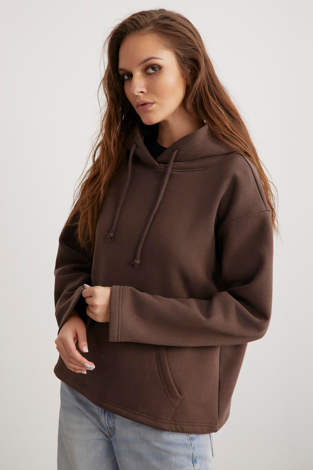 GAYLE  Oversize Acı Kahve  Sweatshirt