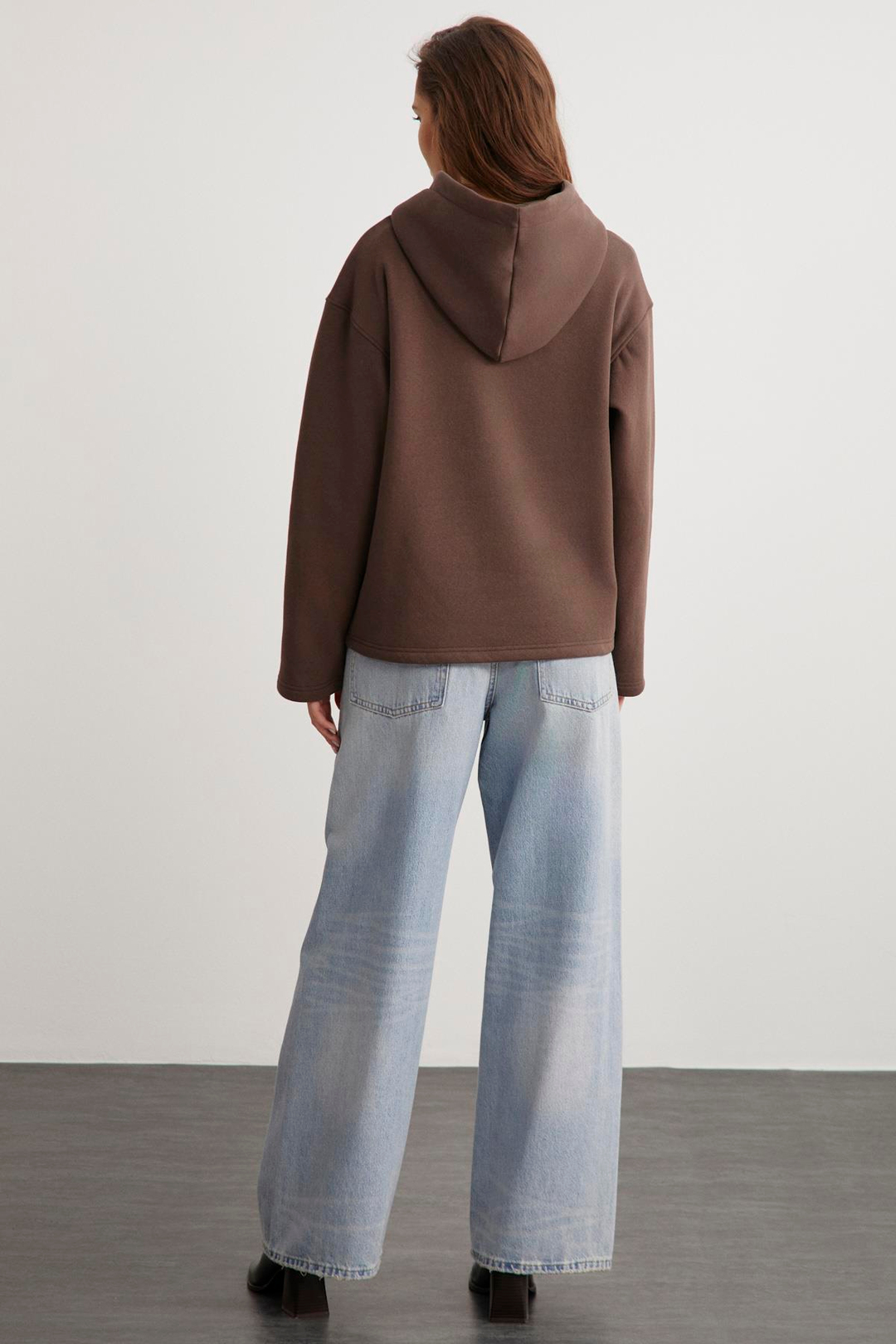 GAYLE  Oversize Acı Kahve  Sweatshirt
