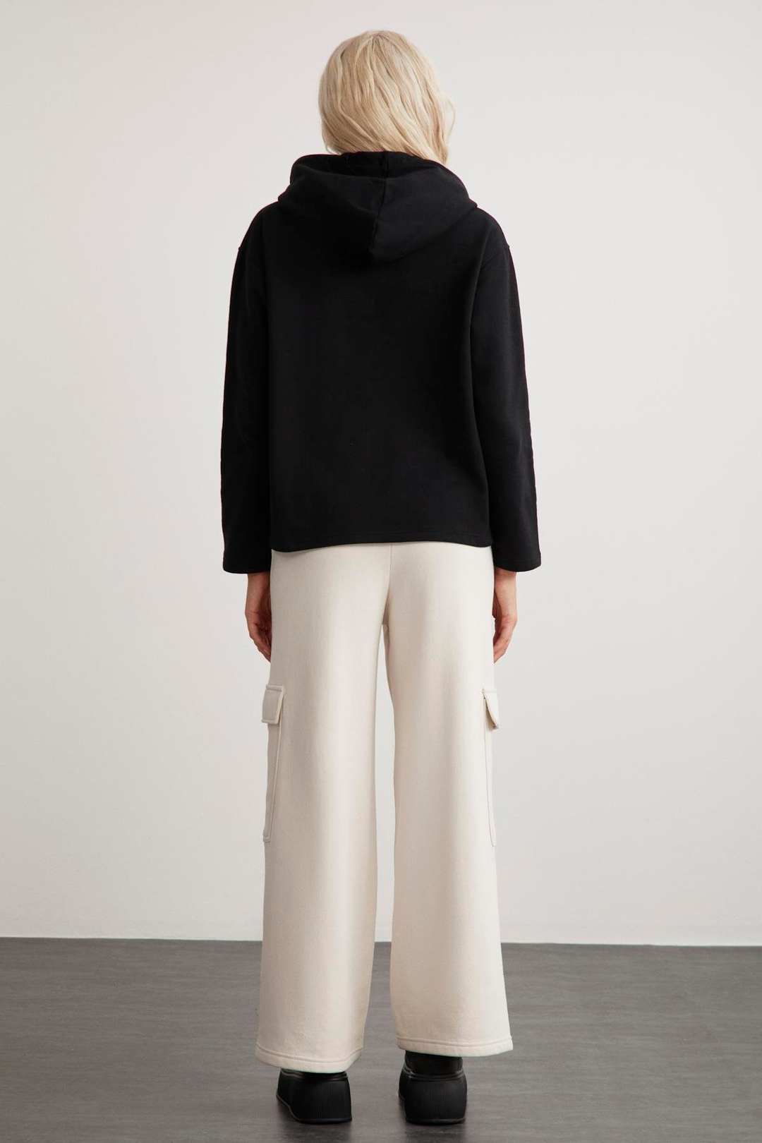 GAYLE  Oversize Siyah  Sweatshirt