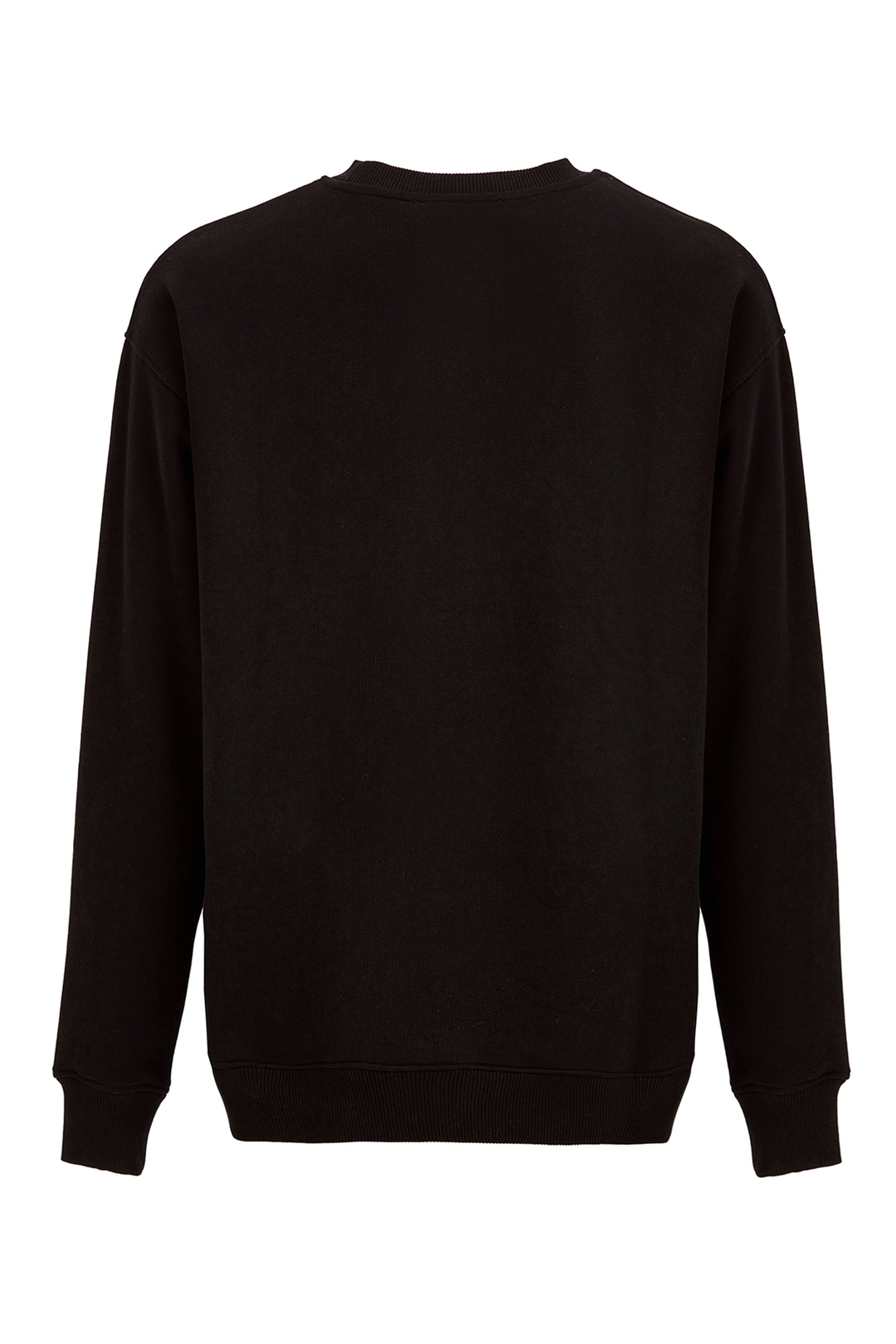 GINORMOUS Erkek Siyah Baskılı Yuvarlak Yaka Comfort Fit Sweatshirt