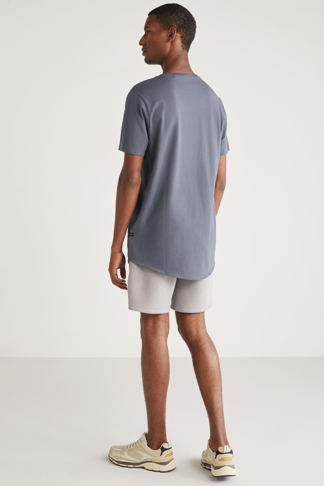GREG Basic Relaxed Koyu Gri Tekli T-Shirt