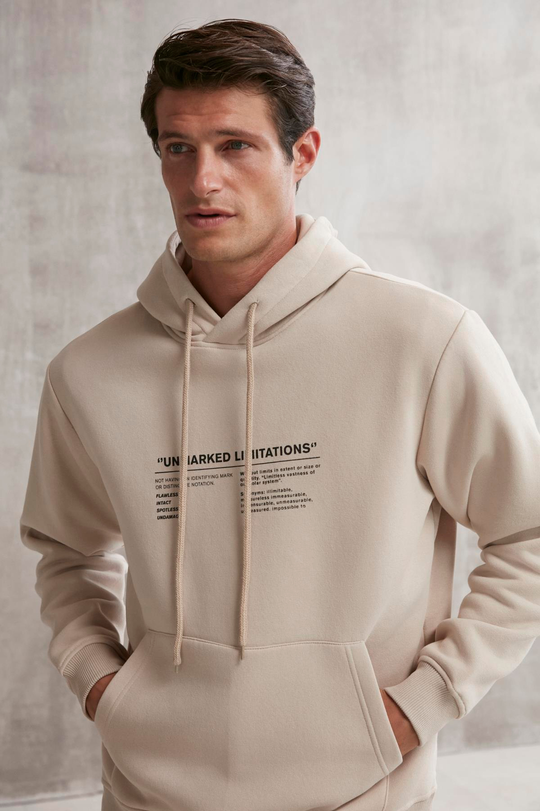 HAMILTON  Oversize Vizon Tekli Sweatshirt