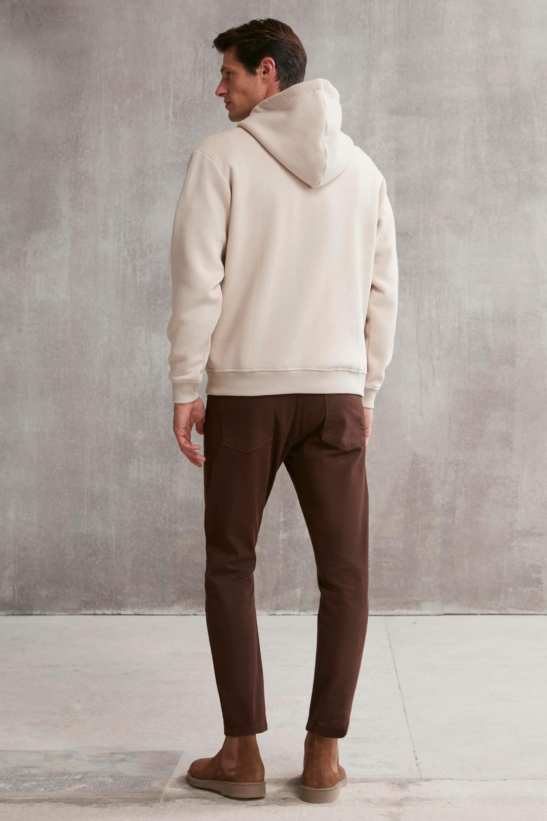 HAMILTON  Oversize Vizon Tekli Sweatshirt