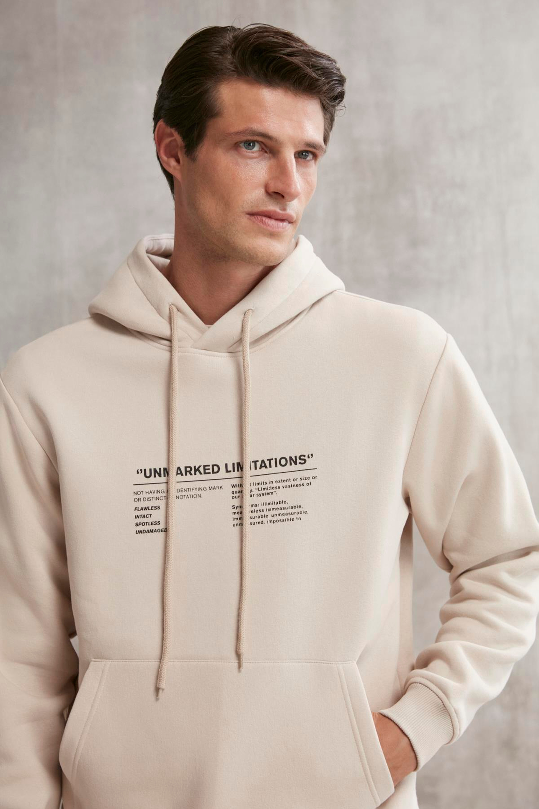 HAMILTON  Oversize Vizon Tekli Sweatshirt