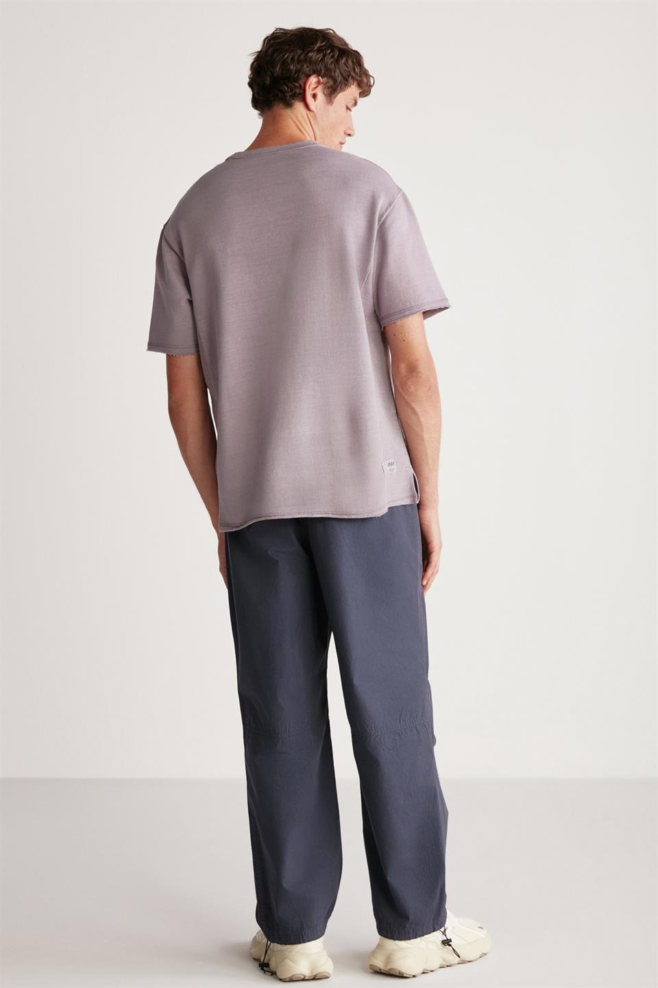 HUGHIE Örme Oversize Lila  T-Shirt