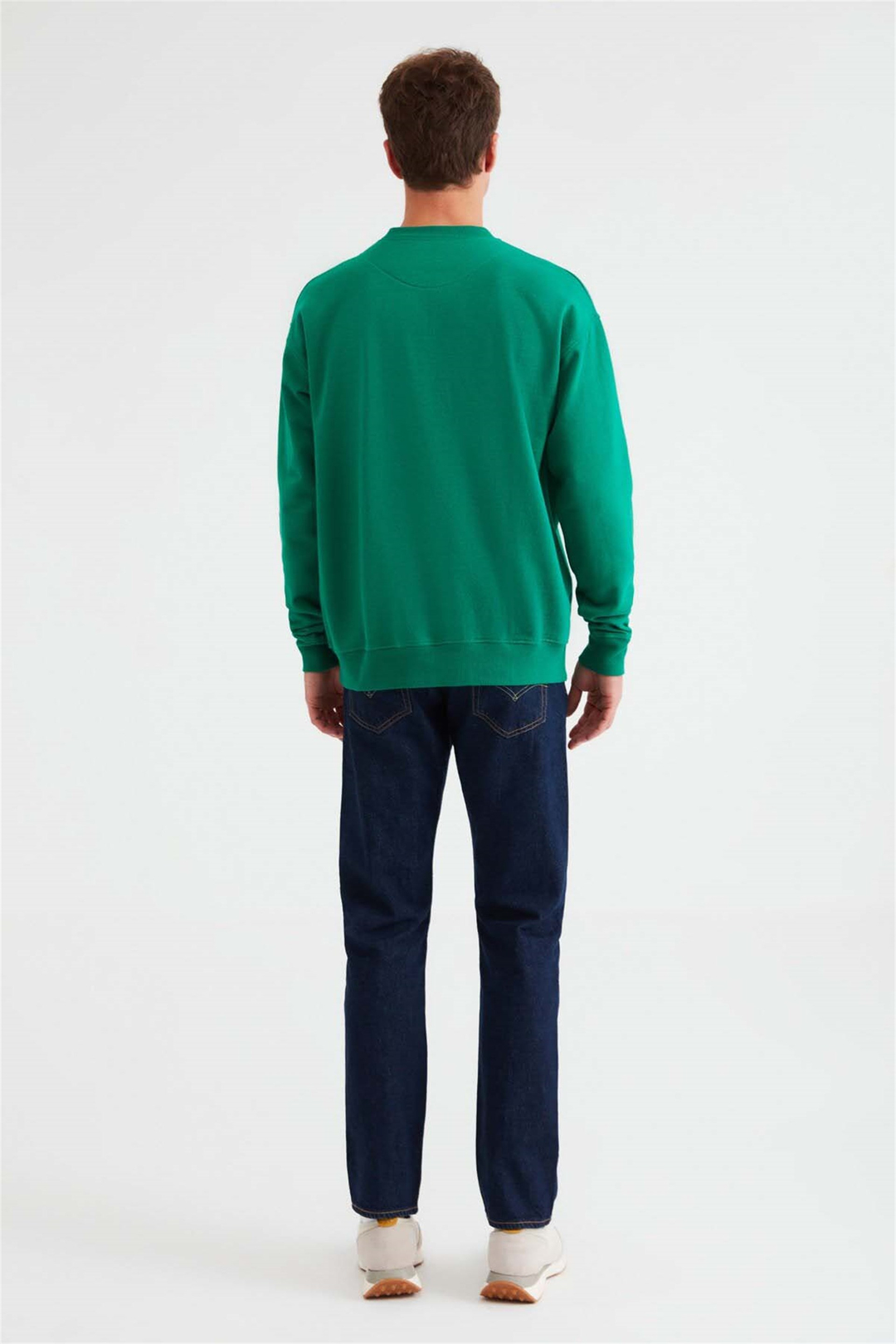 HUNDO-P Örme Oversize Yeşil  Sweatshirt