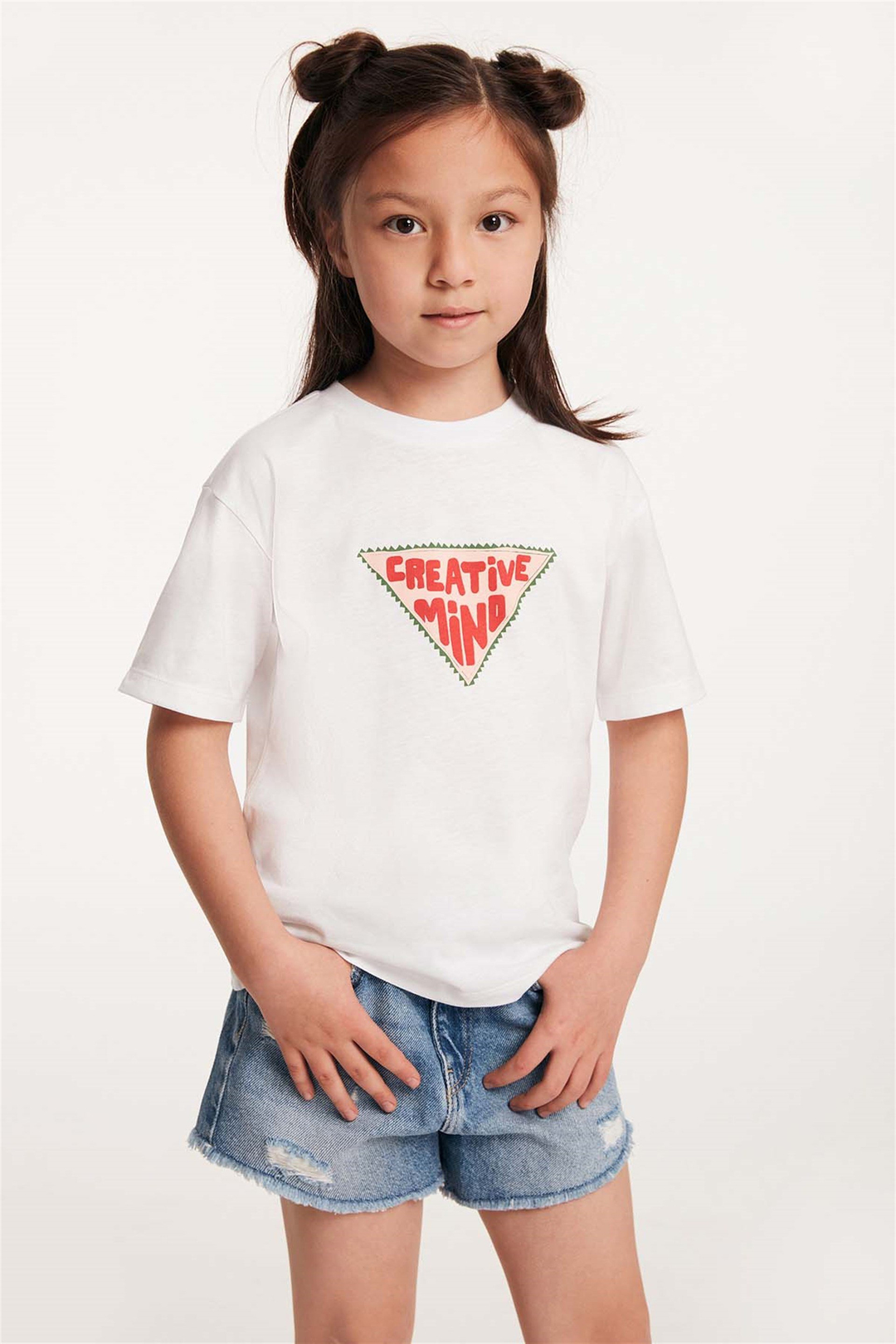IDEA Örme Regular Fit Beyaz  T-Shirt